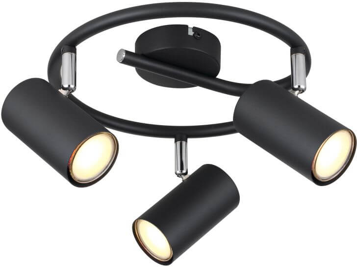 Globo Lighting Allvi Deckenlampe 3x25 W schwarz 57914-3