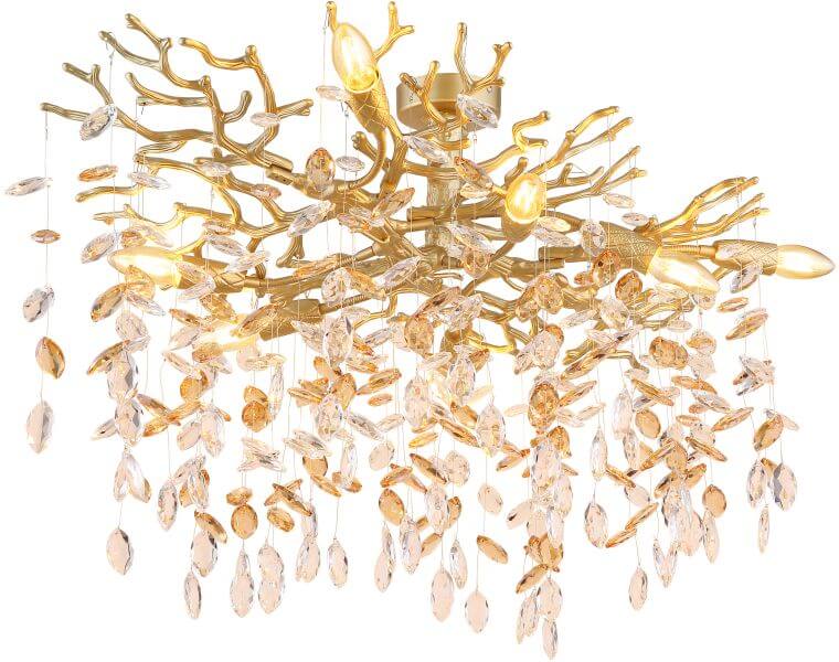 Globo Lighting Queena Deckenlampe x40 W gold 64138D1G
