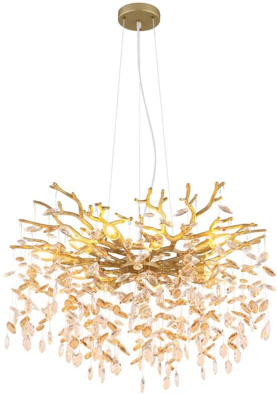 Globo Lighting Queena Pendelleuchte x40 W gold 64138H2G