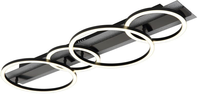 Globo Lighting Norberto Deckenlampe 1x55 W schwarz 67382-55