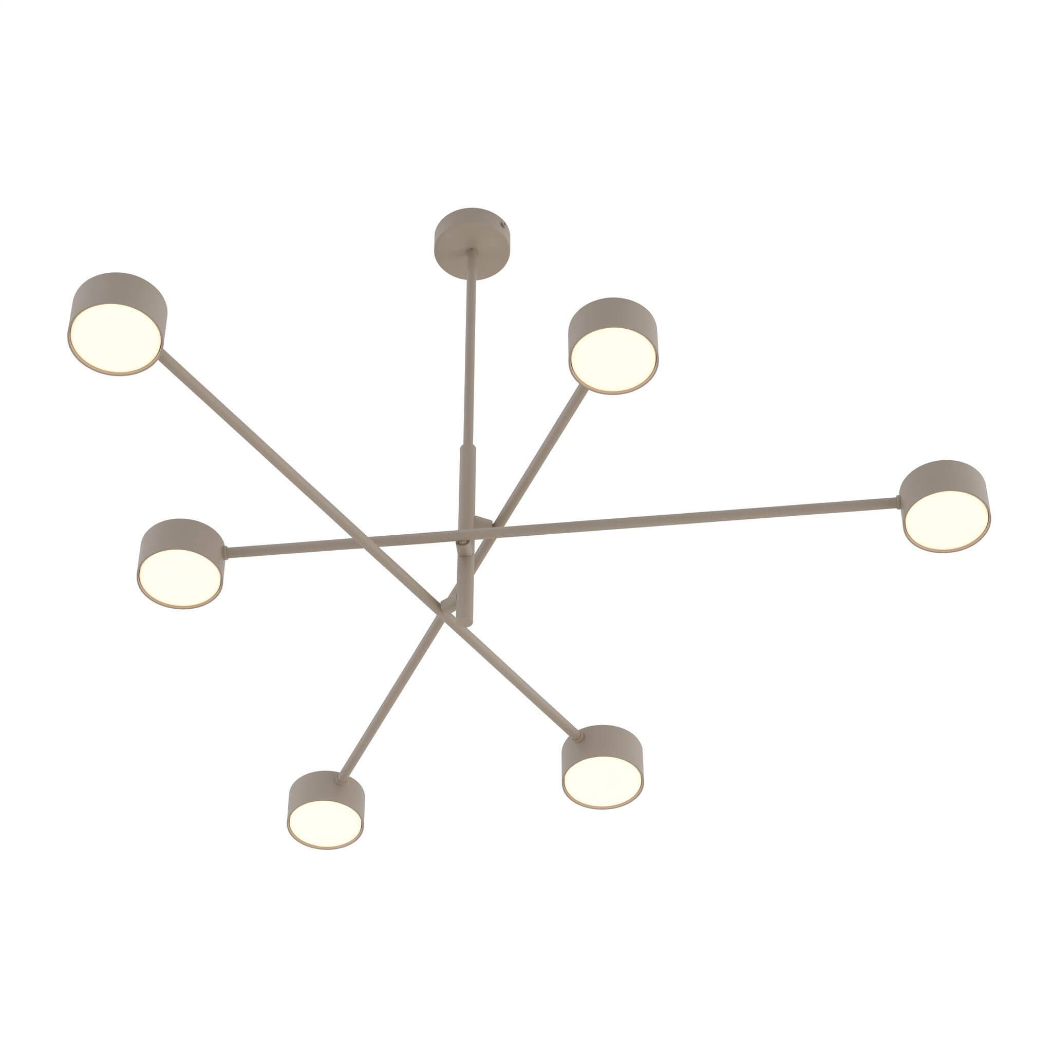 Emibig Natsu Deckenlampe 6x10 W beige 1780/6