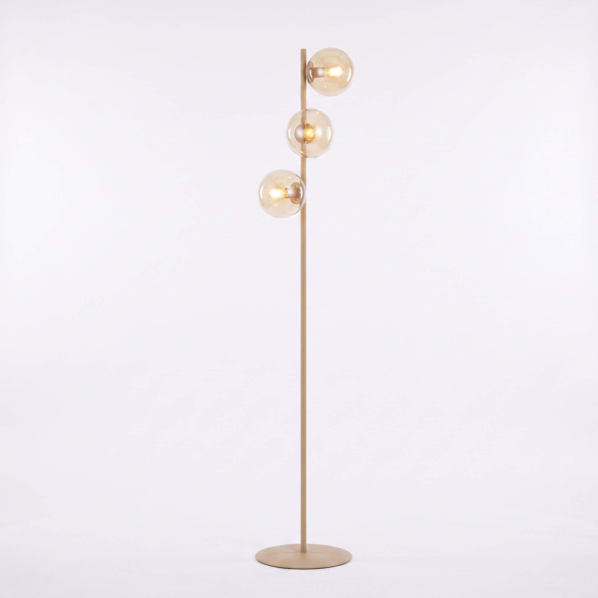 Emibig Magnus Stehlampe 3x10 W beige 1641/LP3