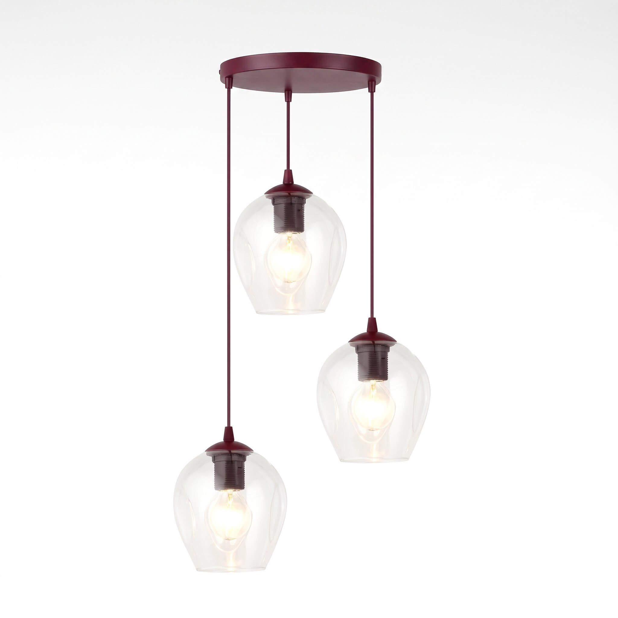 Emibig Istar Pendelleuchte 3x15 W burgund 1784/3PREM