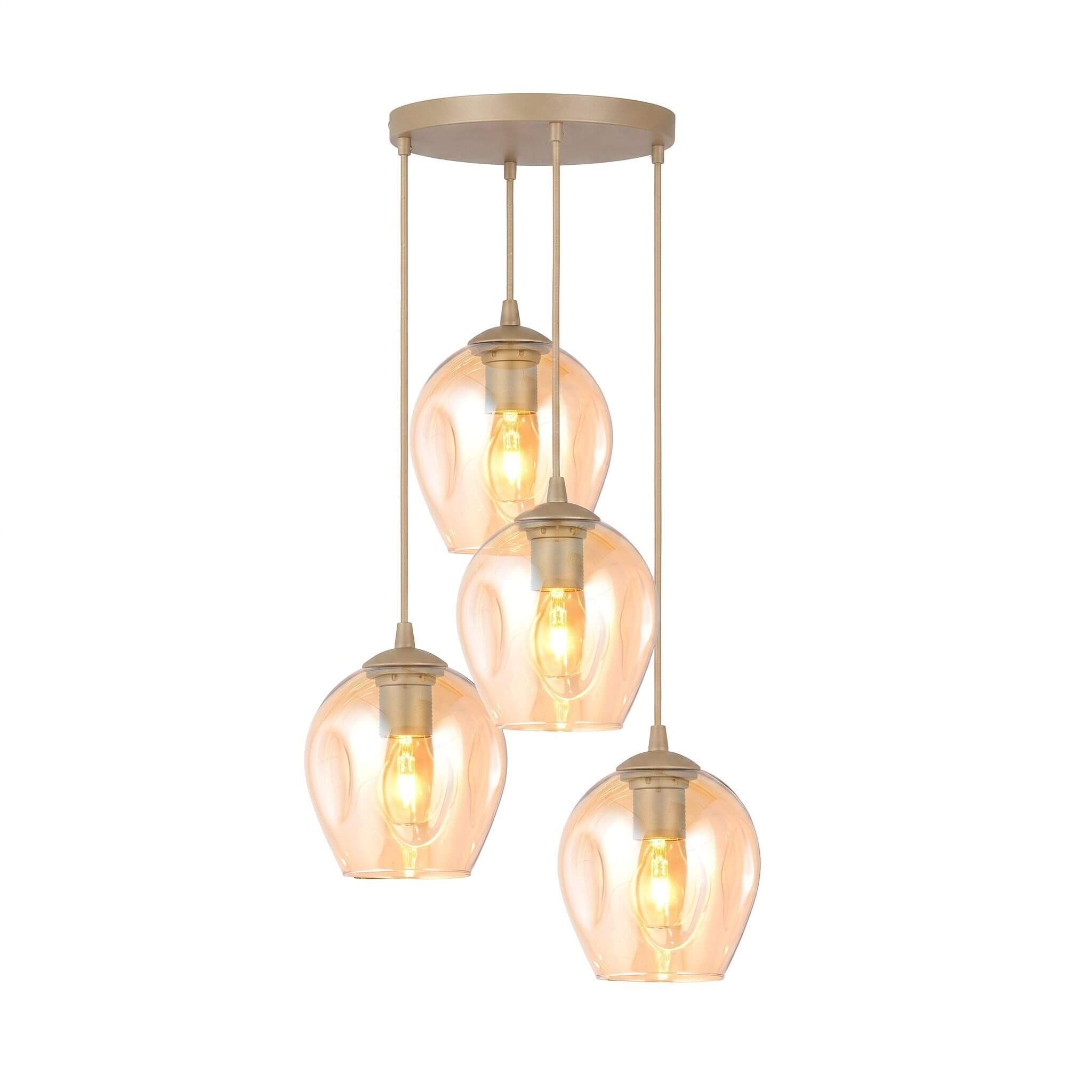 Emibig Istar Pendelleuchte 4x15 W beige 1785/4PREM