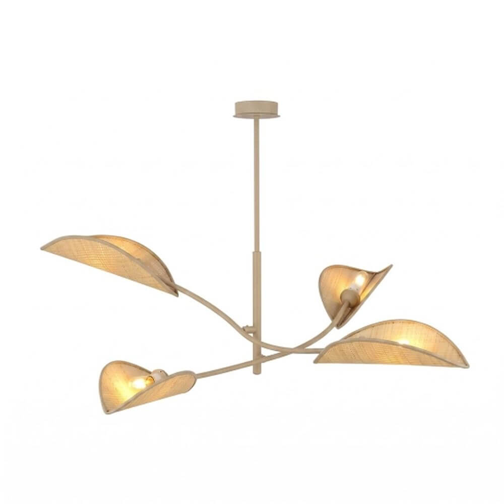 Emibig Lotus Deckenlampe 4x10 W beige 1792/4