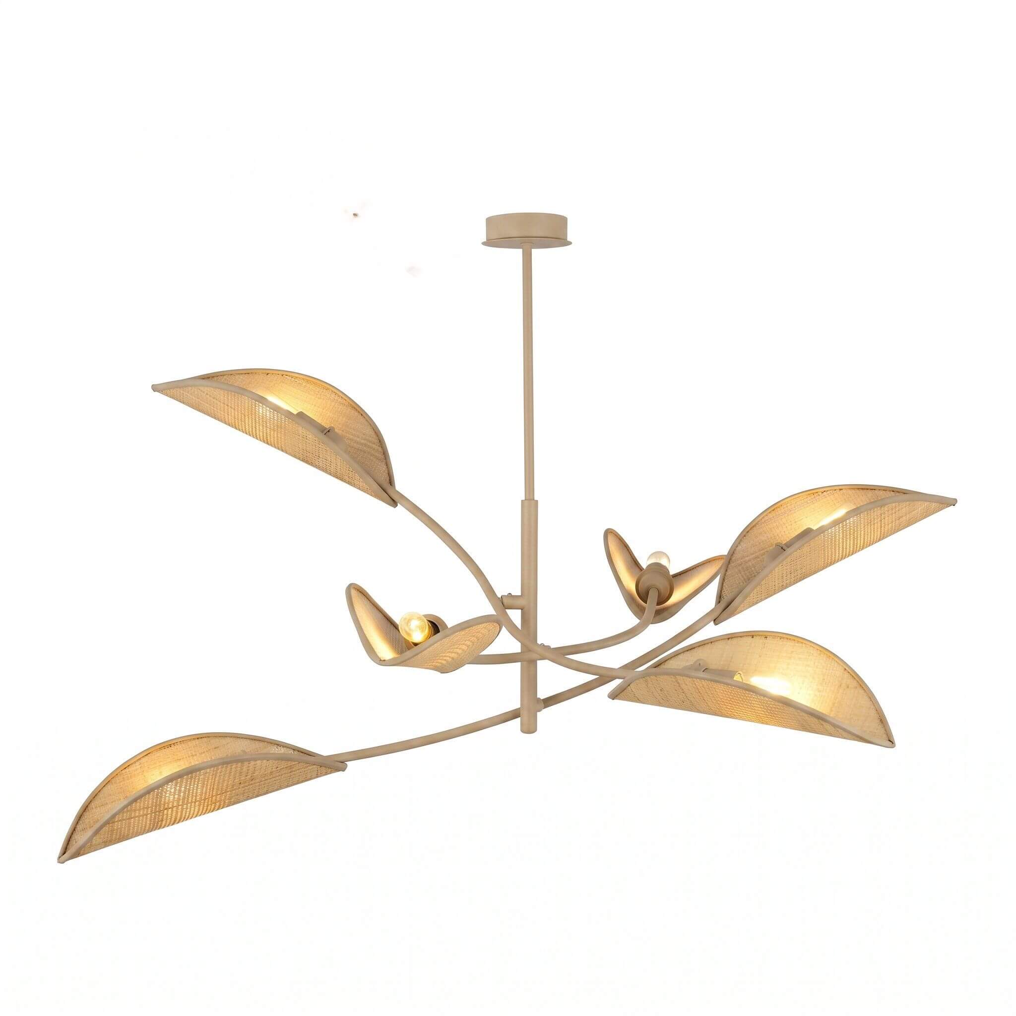 Emibig Lotus Deckenlampe x10 W beige 1792/6