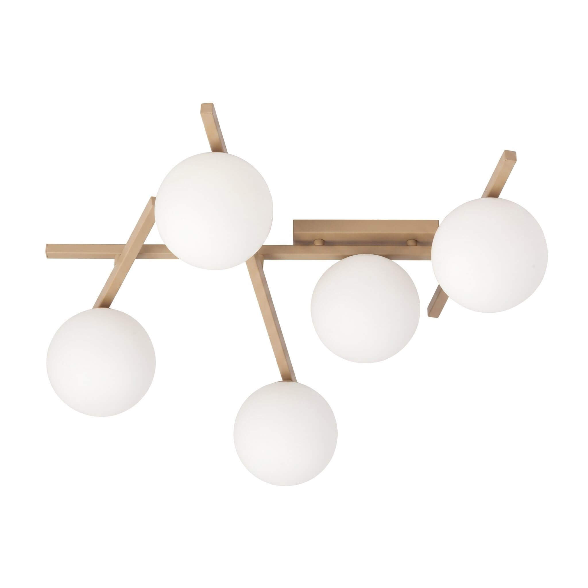 Emibig Smart Deckenlampe 5x10 W weiß-beige 1793/5