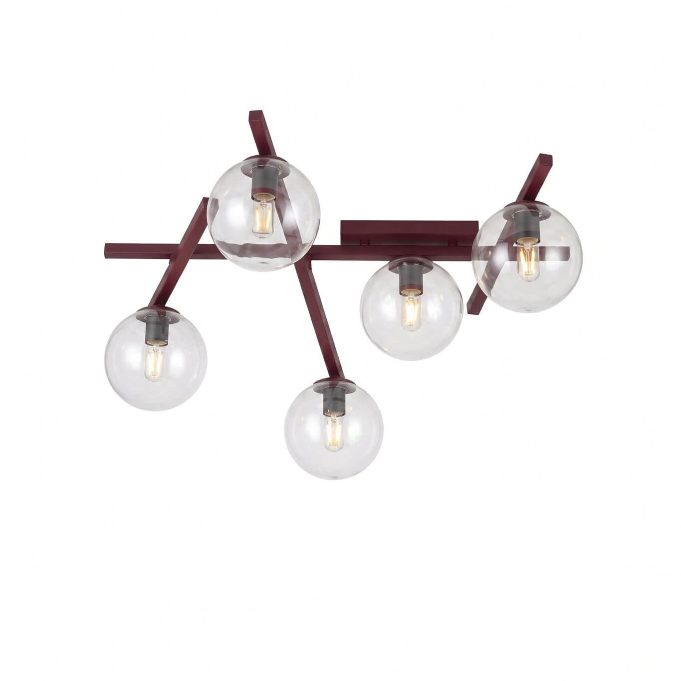 Emibig Smart Deckenlampe 5x10 W burgund 1796/5