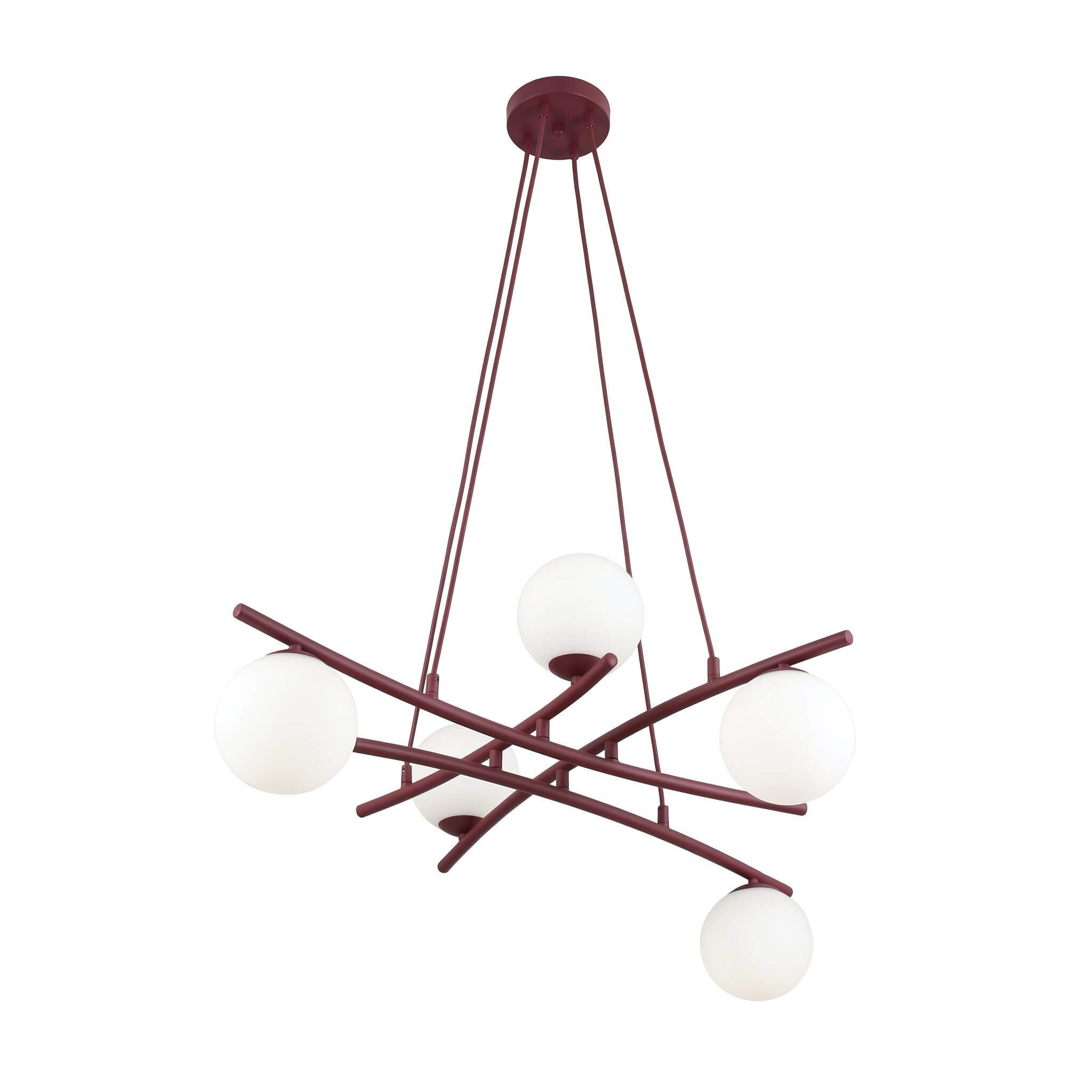 Emibig Essa Pendelleuchte 5x10 W burgund 1799/5
