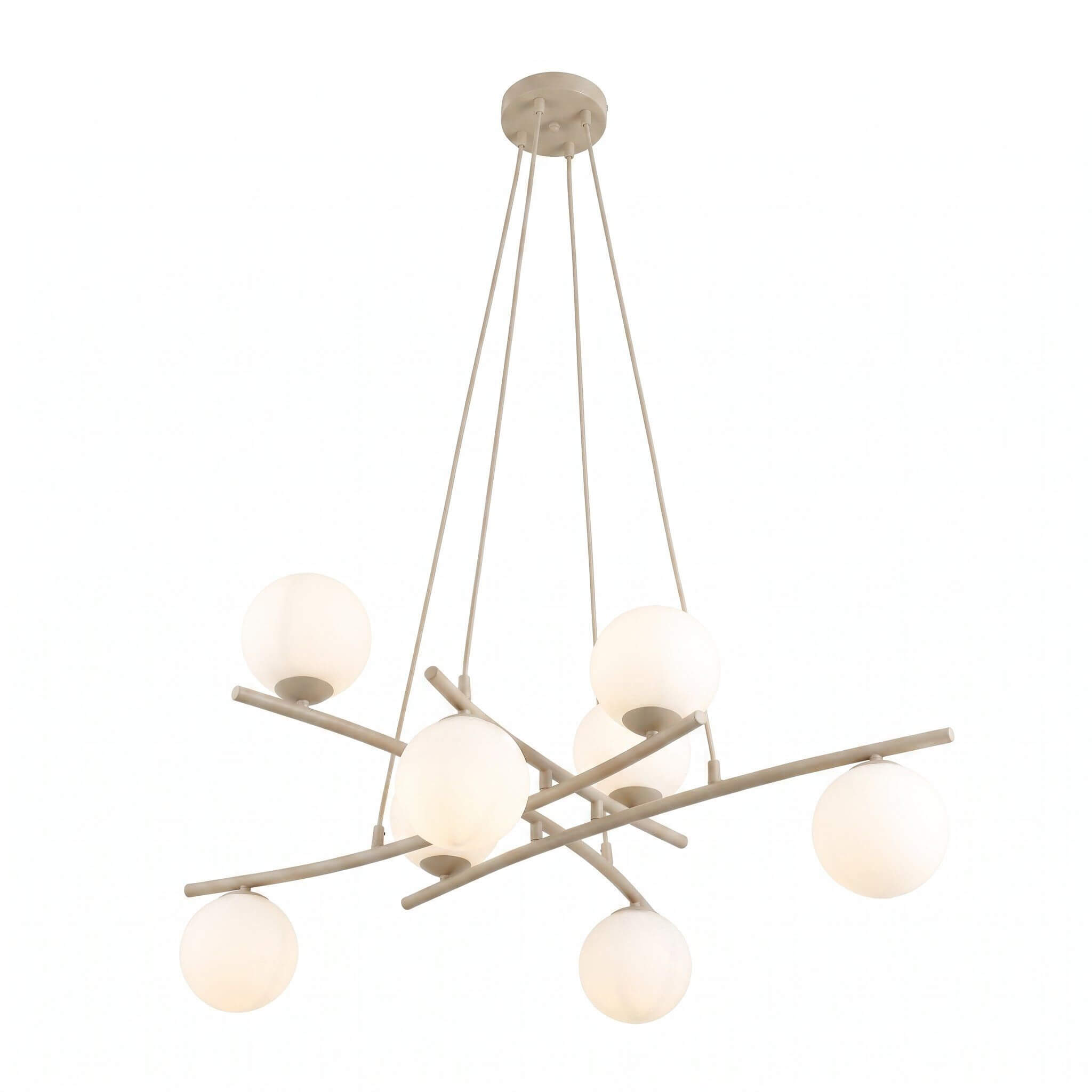 Emibig Essa Pendelleuchte x10 W beige 1797/8