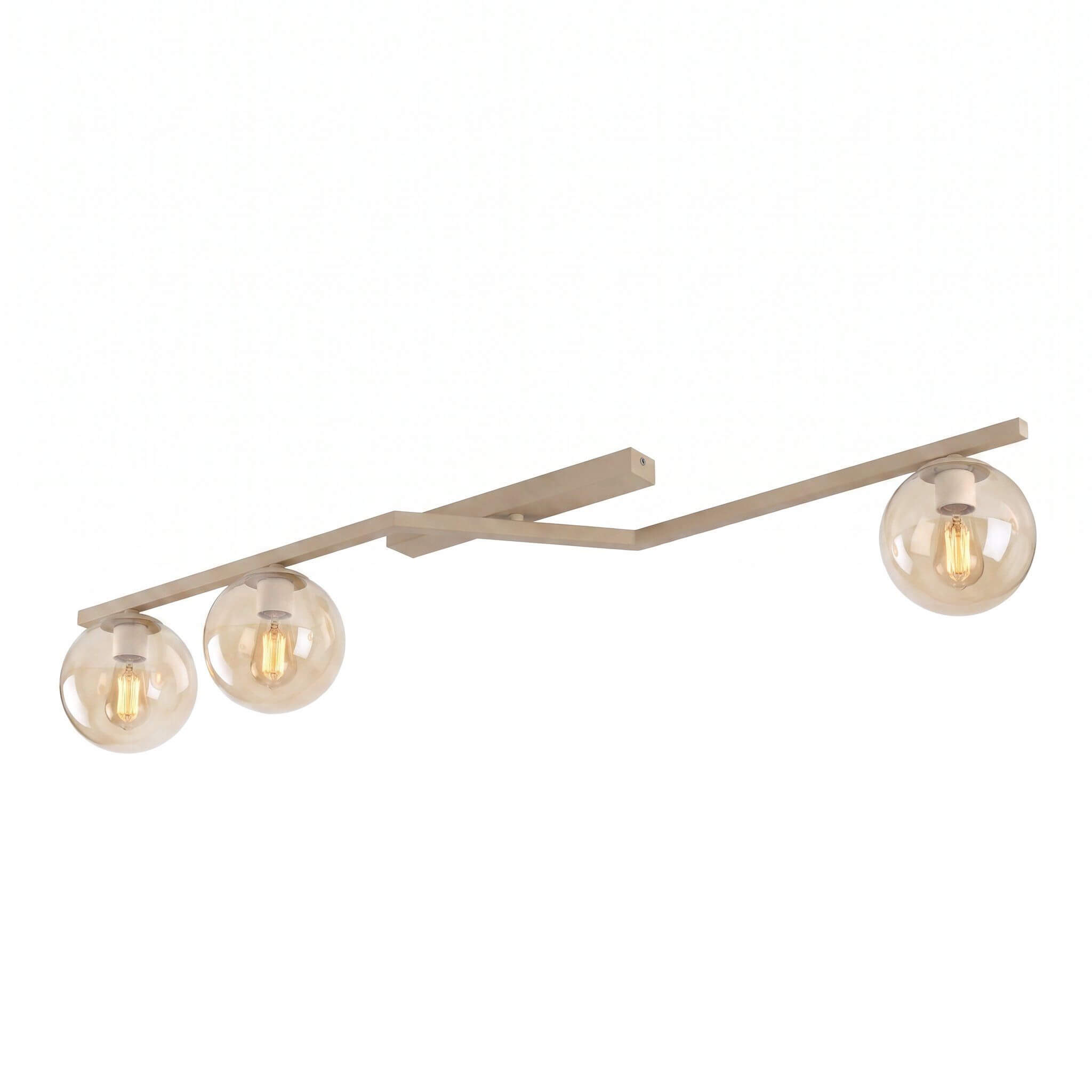 Emibig Naton Deckenlampe 3x8 W beige 1802/3