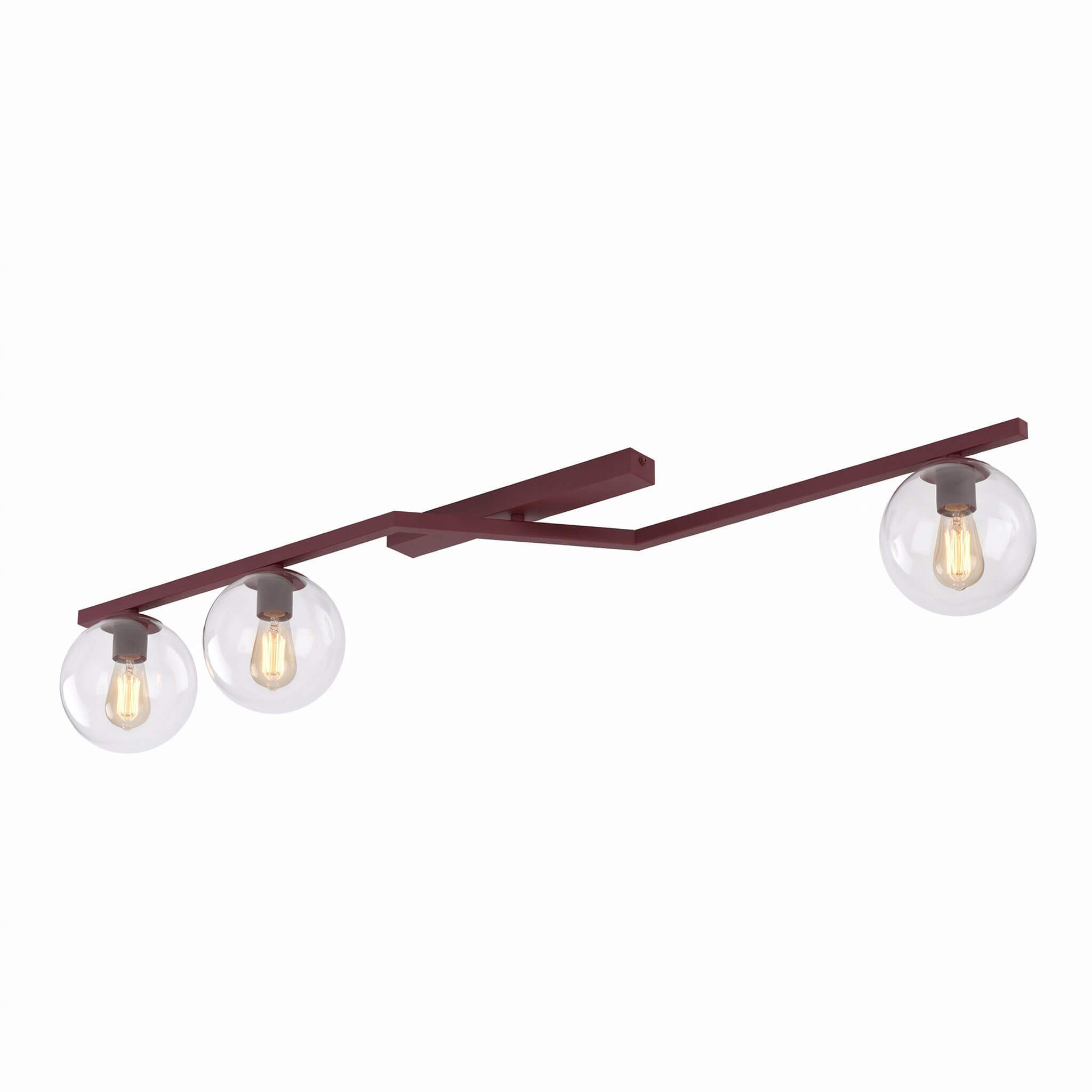 Emibig Naton Deckenlampe 3x8 W burgund 1804/3