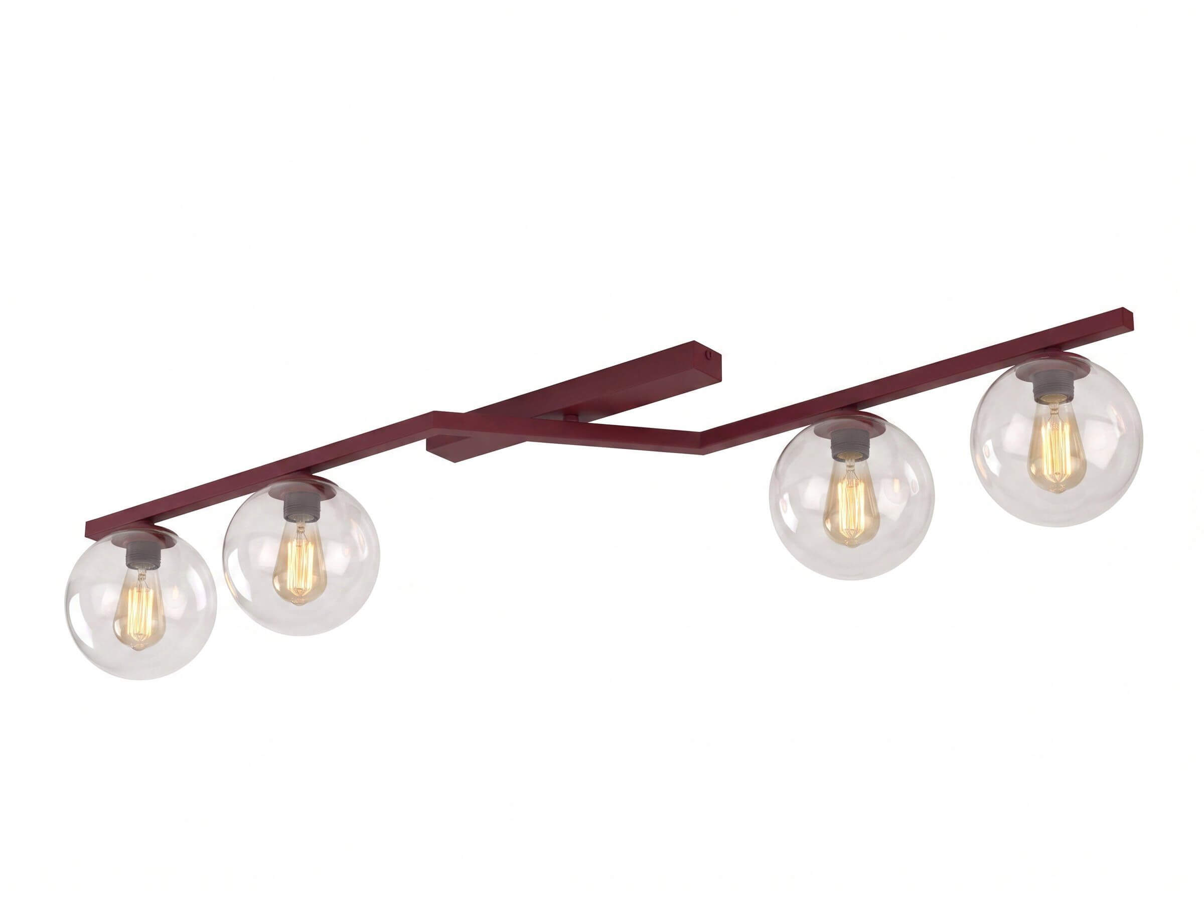 Emibig Naton Deckenlampe 4x8 W burgund 1804/4