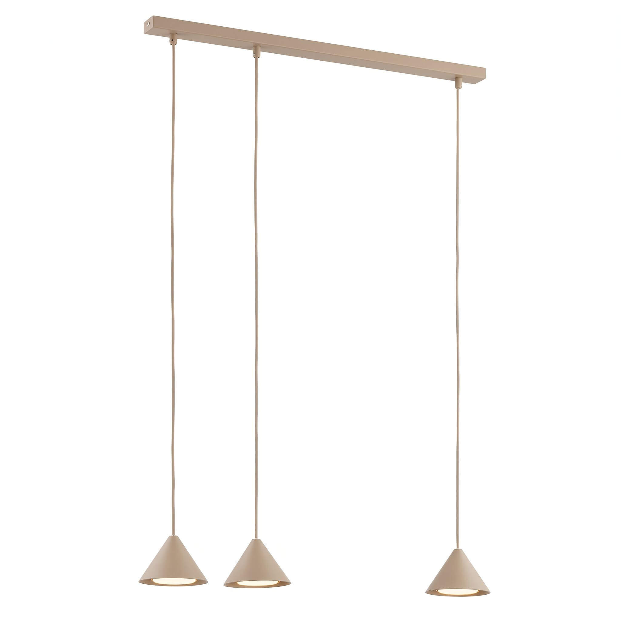 Emibig Elit Pendelleuchte 3x10 W beige 1812/3