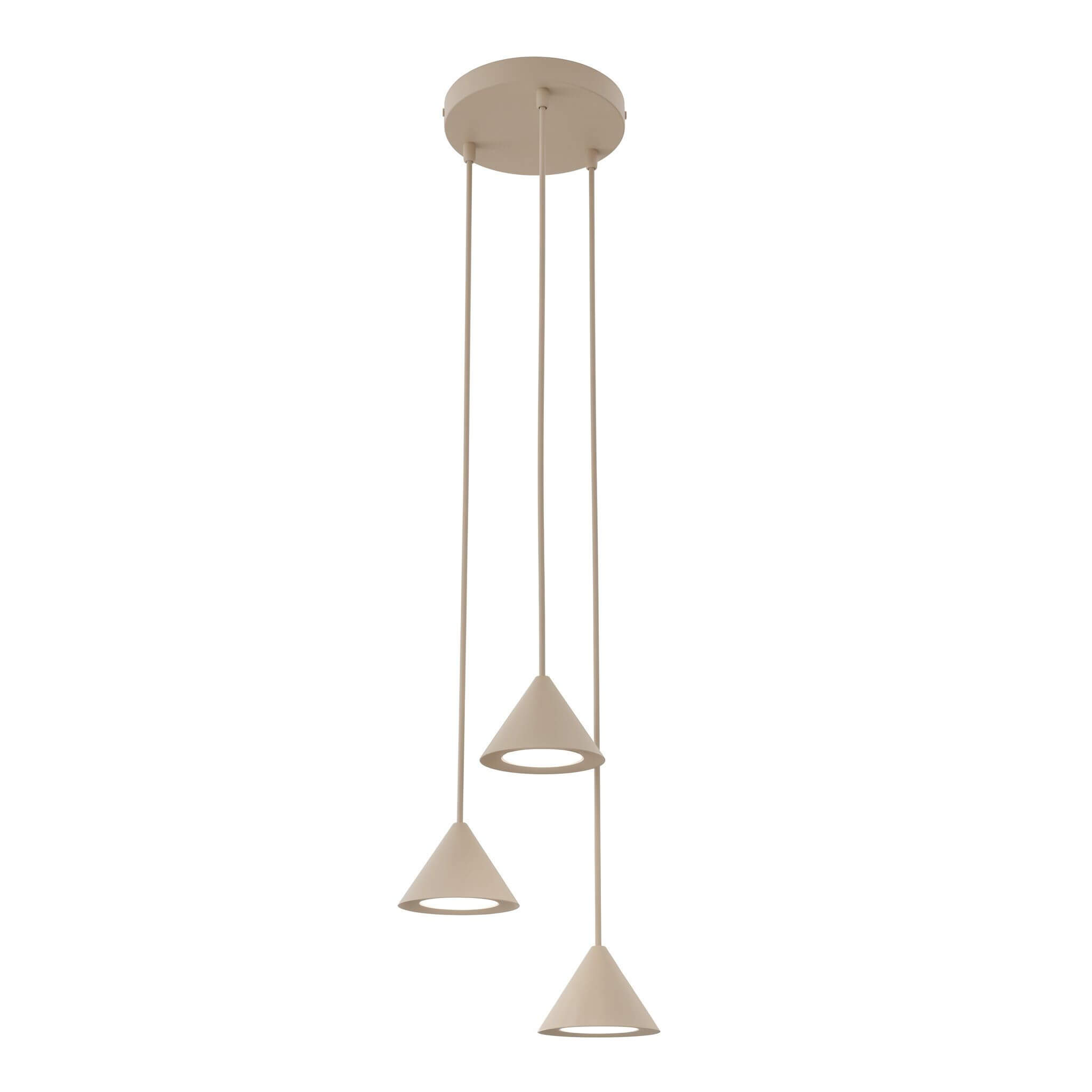 Emibig Elit Pendelleuchte 3x10 W beige 1812/3PREM