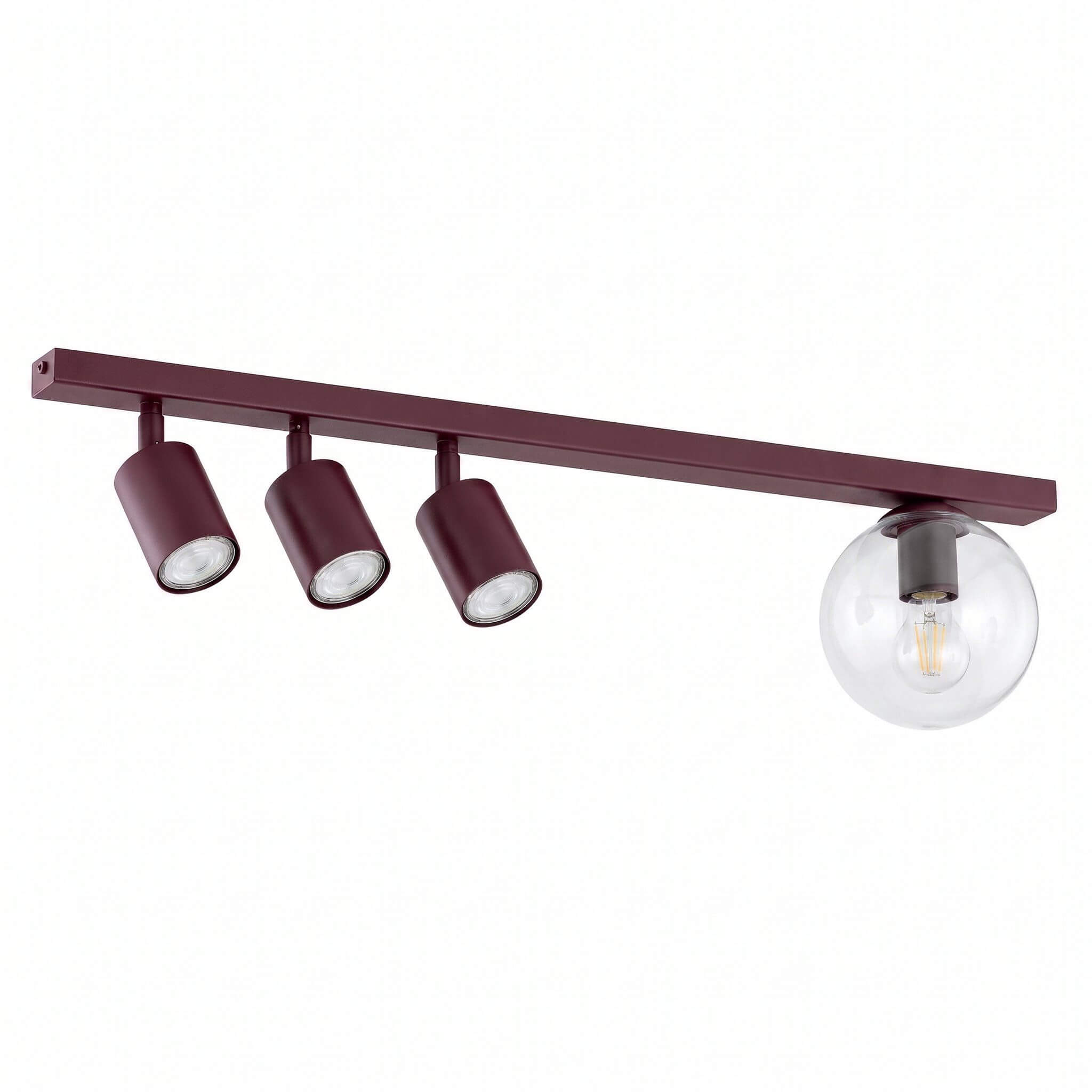 Emibig Baster Deckenlampe 4x10 W burgund 1817/4