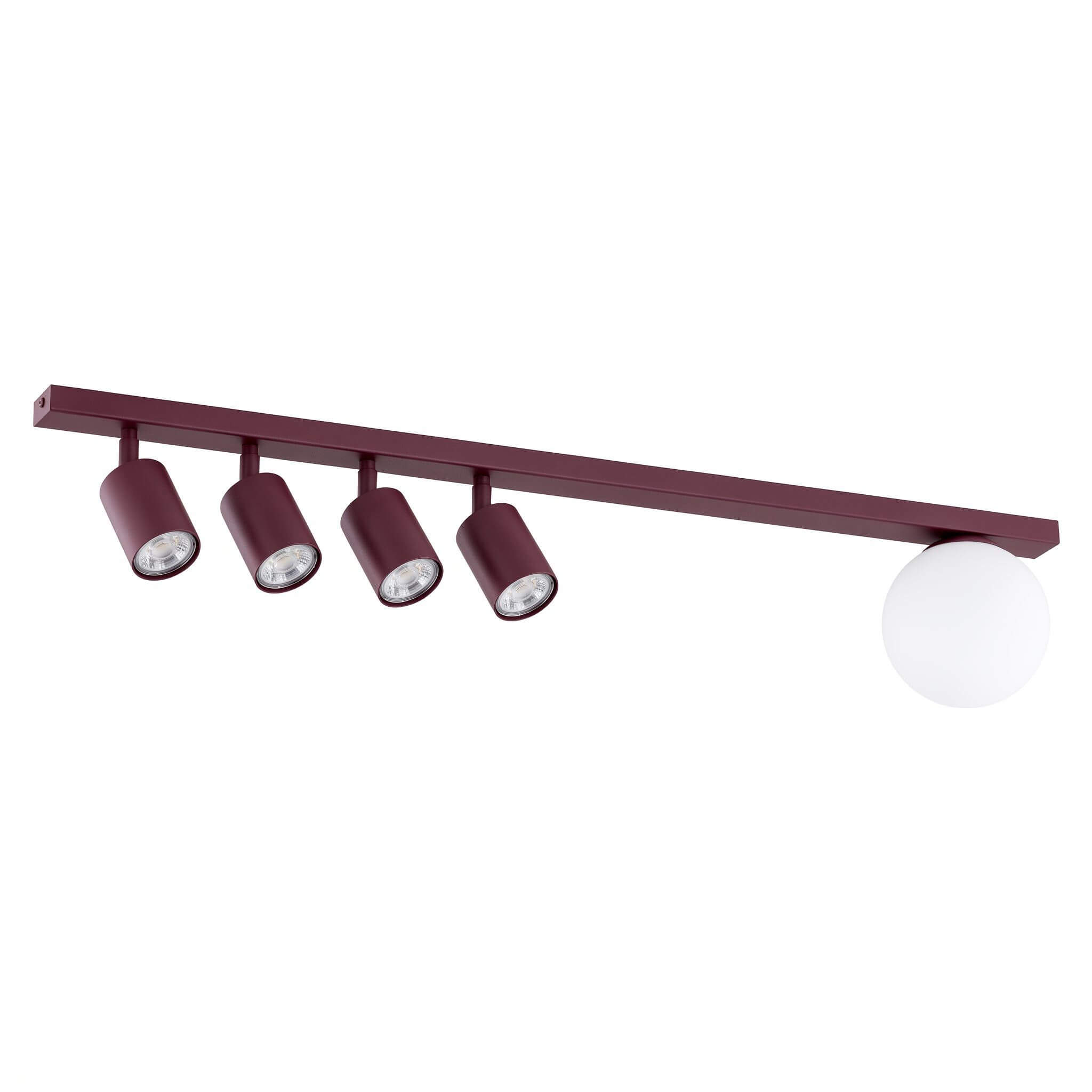Emibig Baster Deckenlampe 5x10 W burgund 1816/5