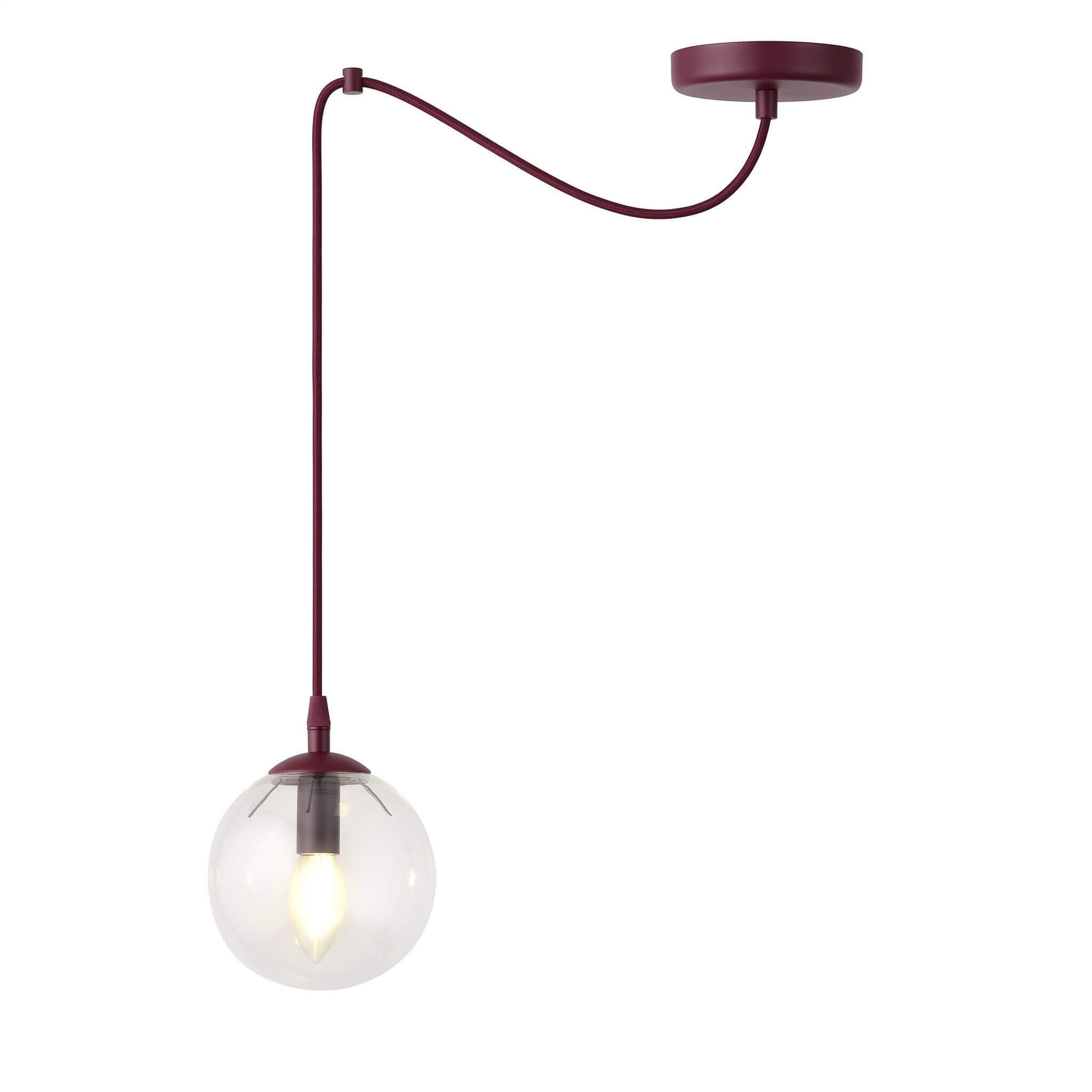 Emibig Gigi Pendelleuchte 1x10 W burgund 1826/1