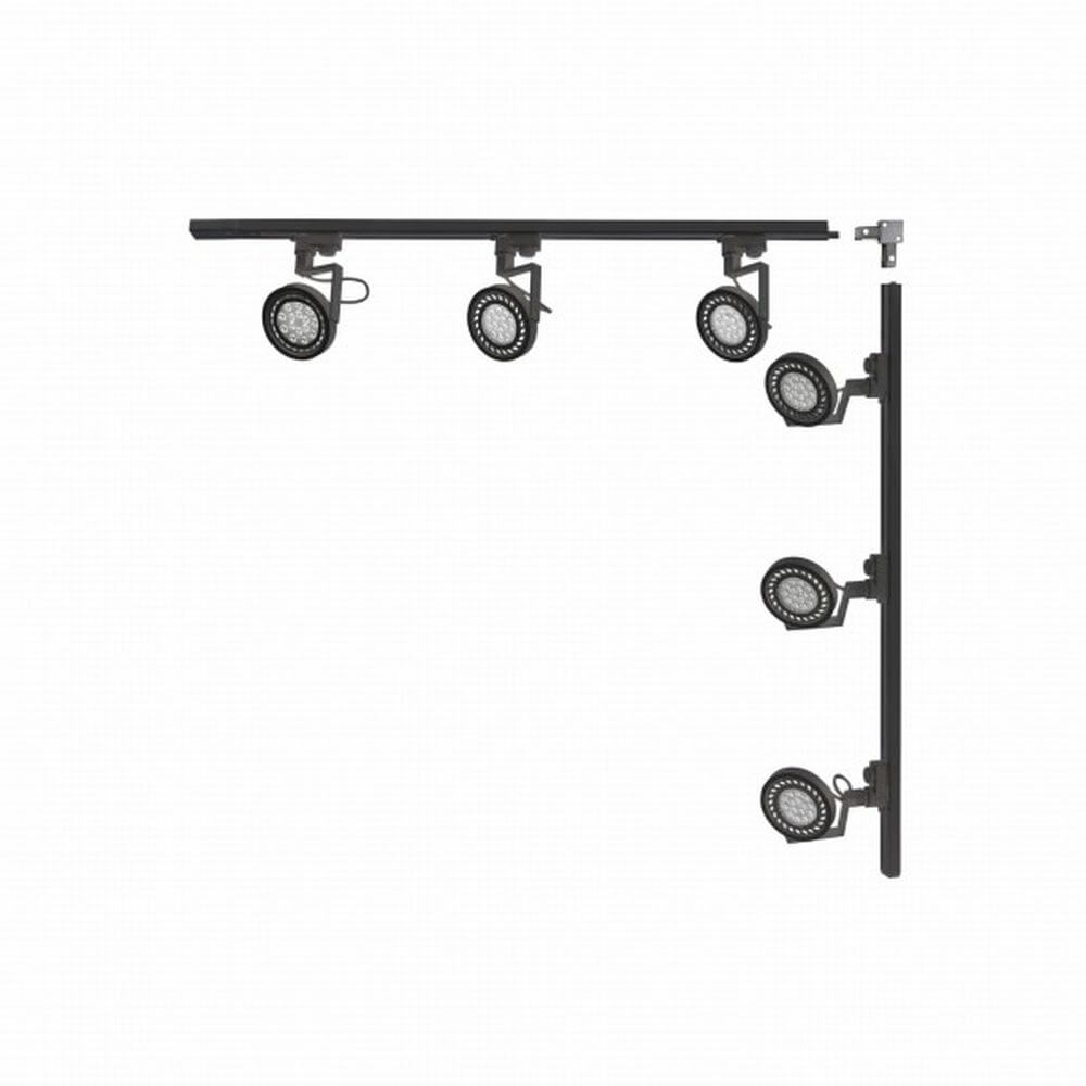 Zuma Line Black Schienensystem-Set mit Strahlern 6x15 W schwarz 3579