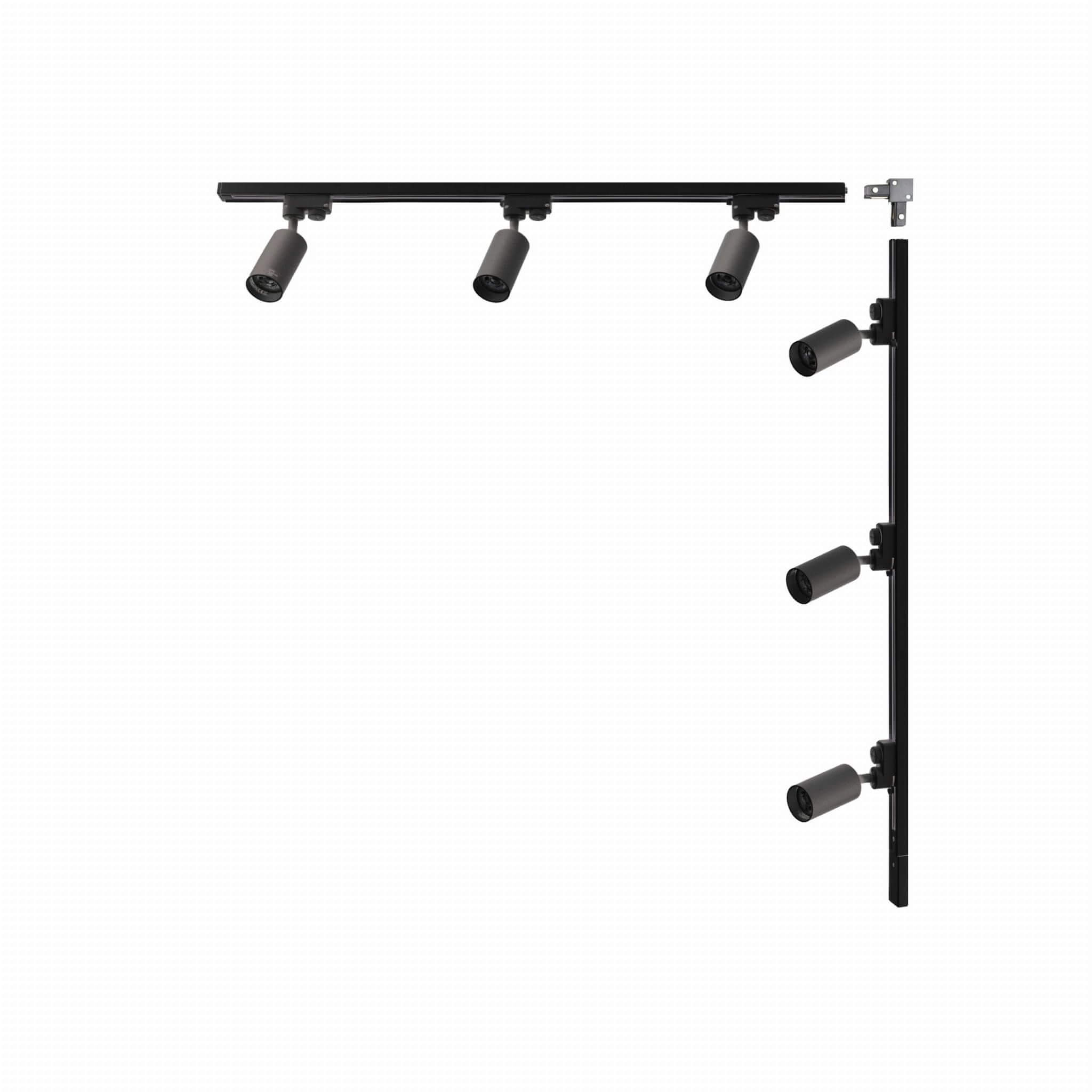 Zuma Line Black Schienensystem-Set mit Strahlern 6x35 W schwarz 3562