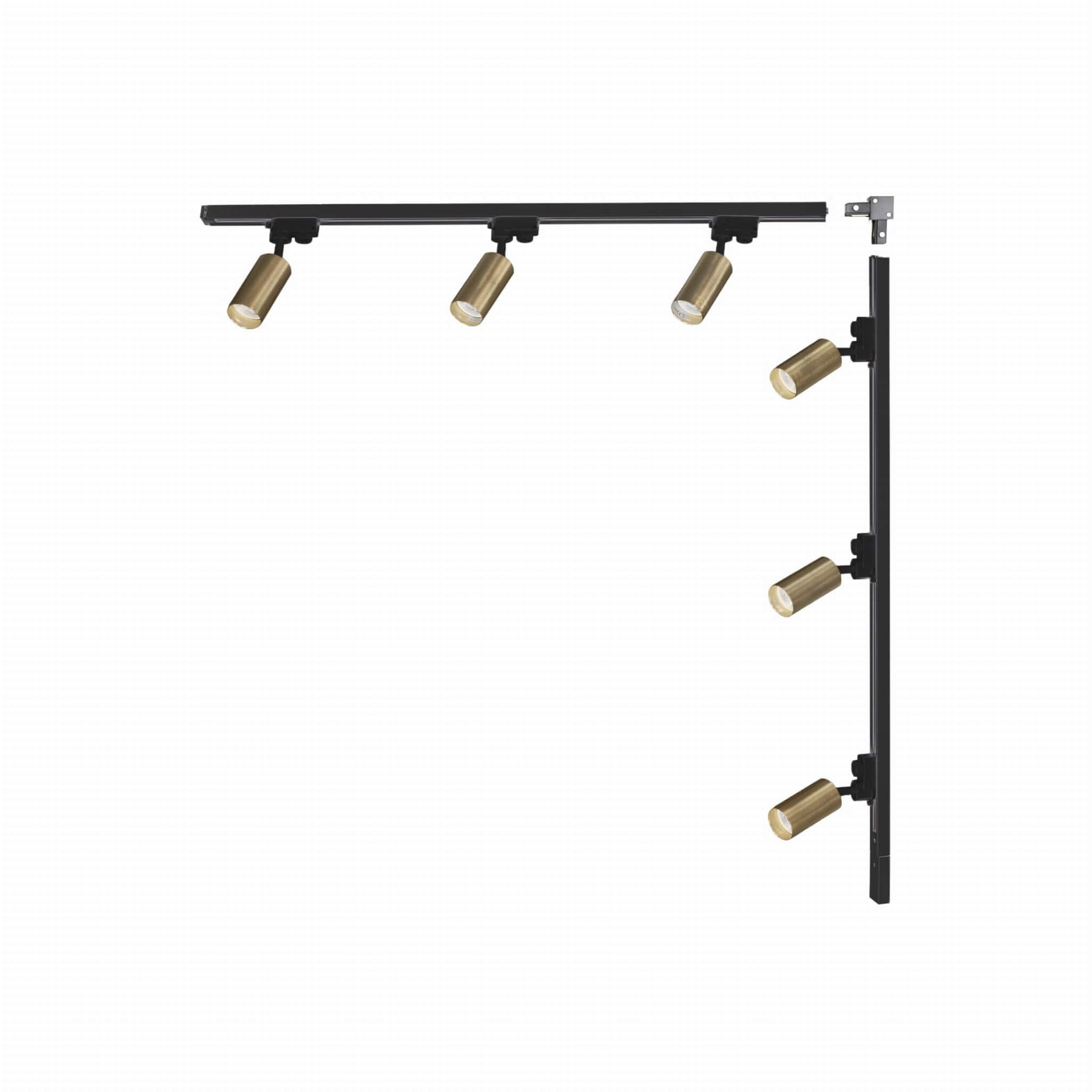 Zuma Line Black Schienensystem-Set mit Strahlern 6x35 W schwarz-gold 3563
