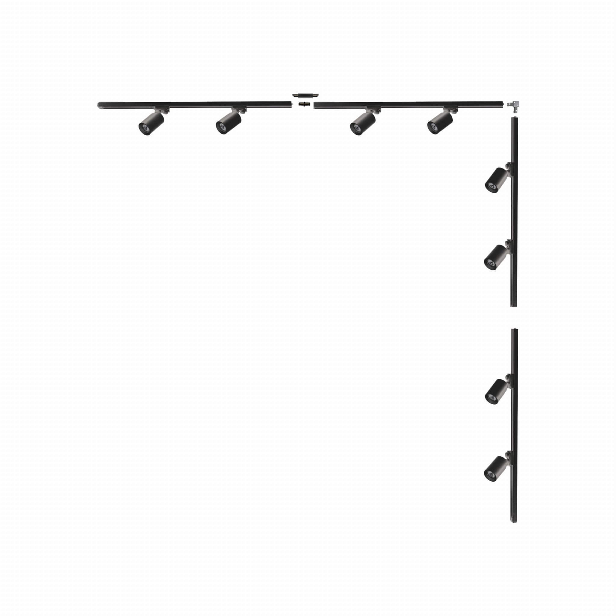 Zuma Line Black Schienensystem-Set mit Strahlern x35 W schwarz 3584