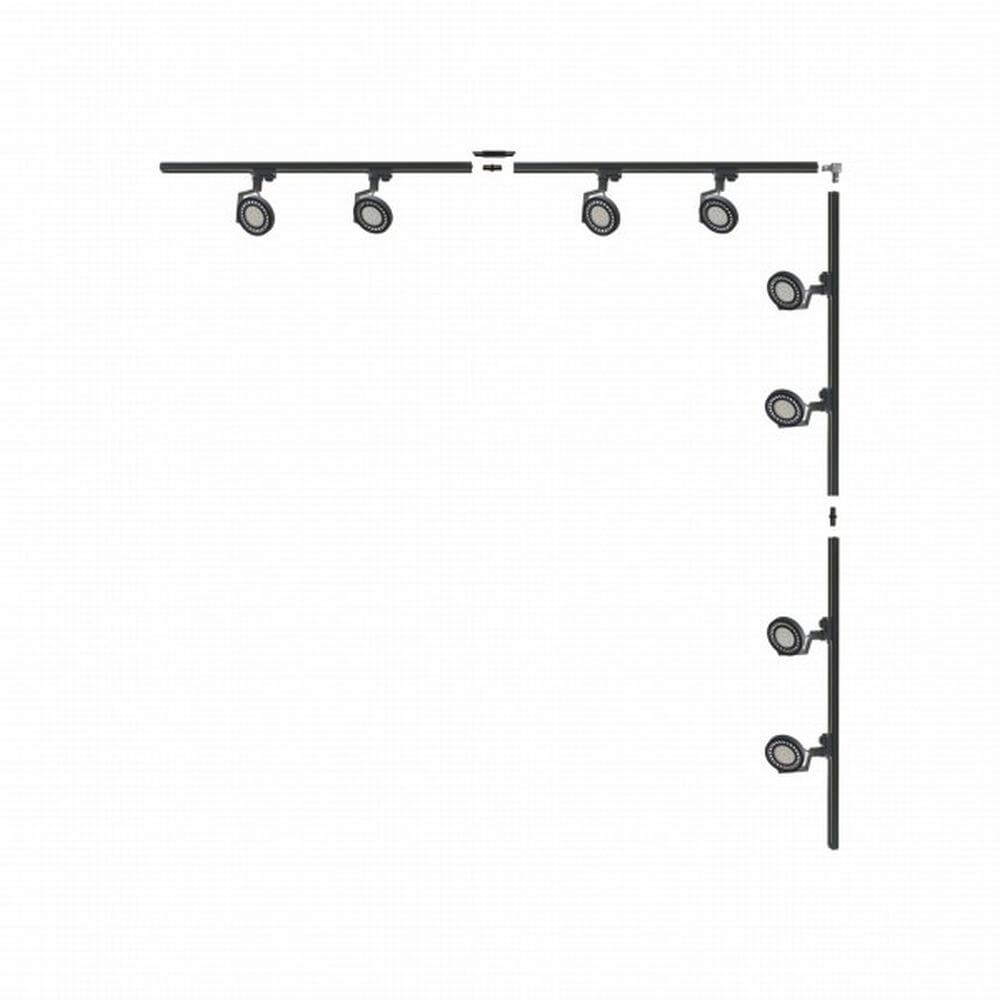 Zuma Line Black Schienensystem-Set mit Strahlern x15 W schwarz 3590