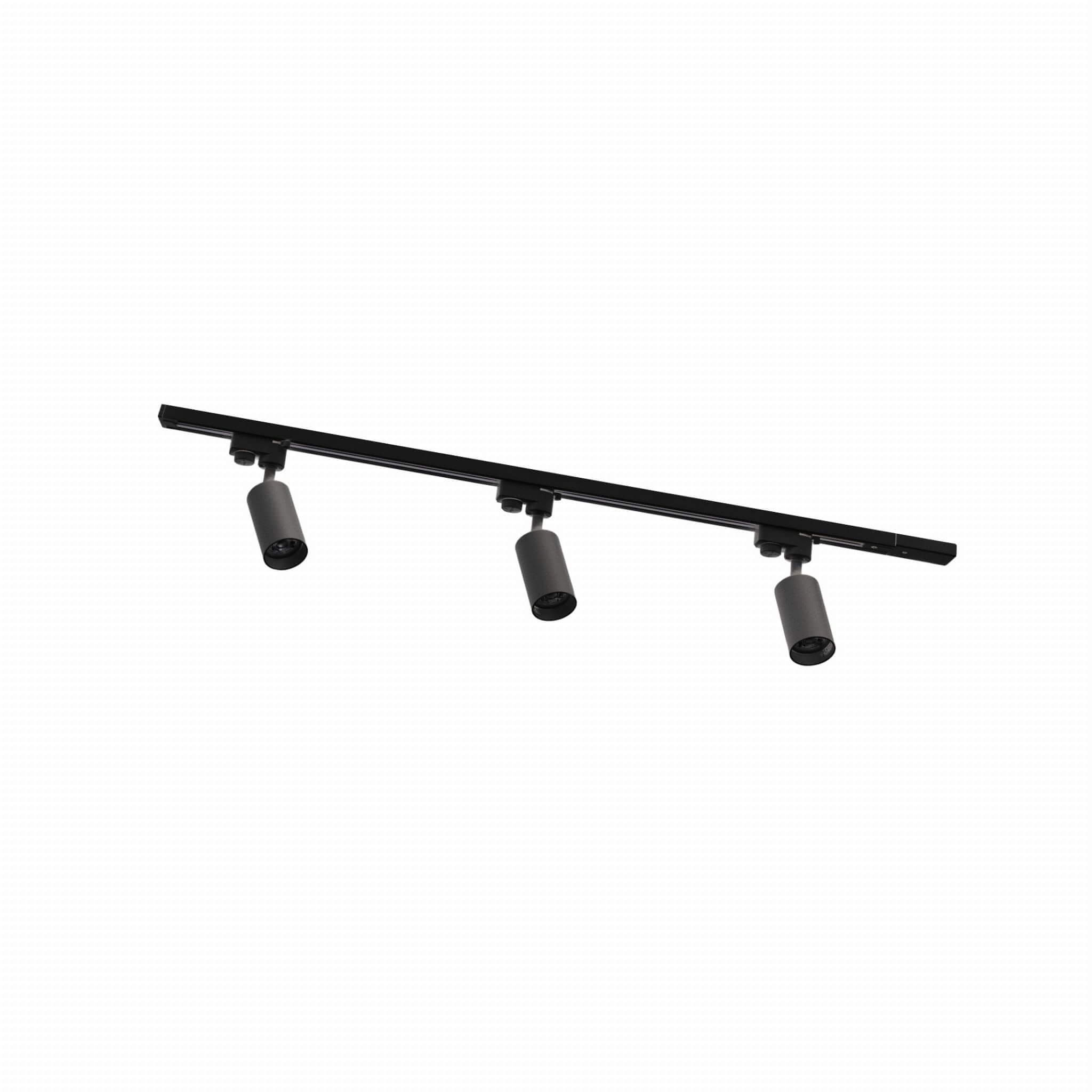 Zuma Line Black Schienensystem-Set mit Strahlern 3x35 W schwarz 3551