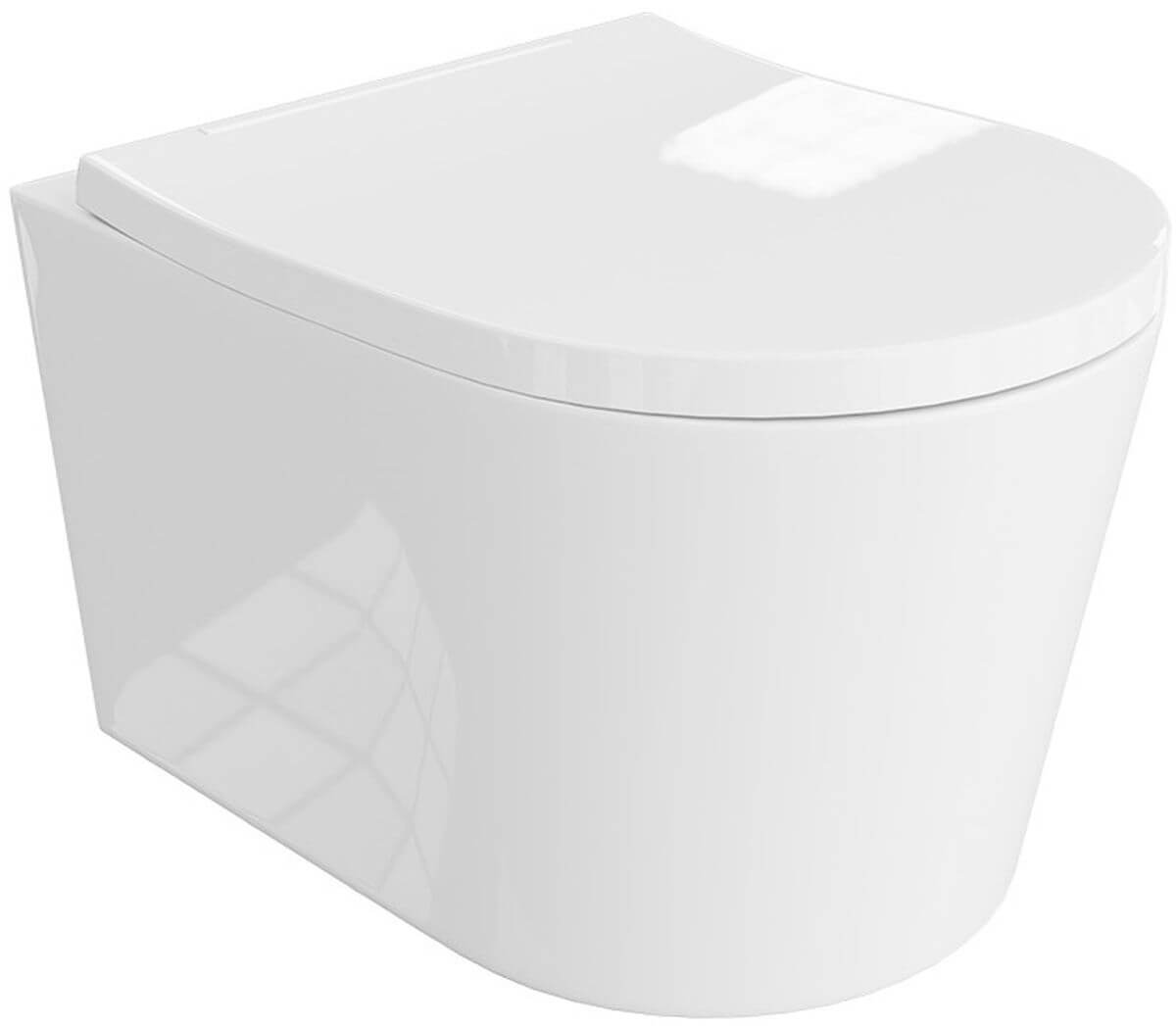 LaVita Versoni 3.0 WC-Becken mit Absenkautomatik-Sitz hängend Spülrandlos mit Wirbelspülung weiß Glanz 5900378357483