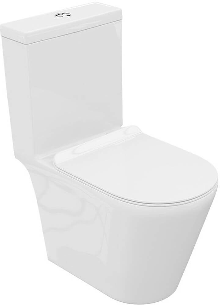 LaVita Prestige Form 3.0 WC-Kompakt mit Soft-Close-Sitz mit Wirbelspülung weiß 5900378342991