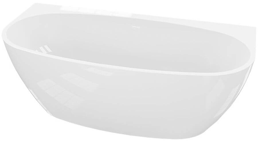 LaVita Baloa Vorwand-Badewanne 170x80 cm oval weiß 5900378343110