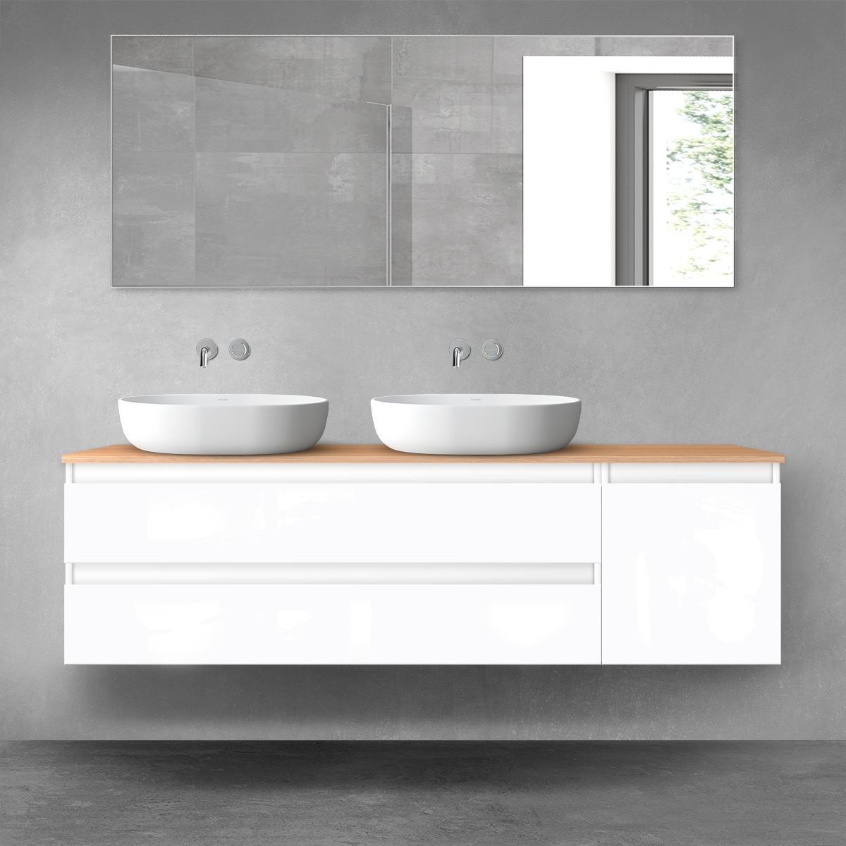 Set Badschrank Oltens Vernal 60019000, Badschrank Oltens Vernal 60018000, 63020060