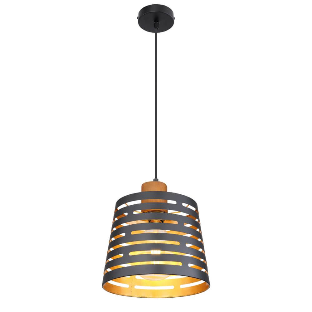 Globo Lighting Ablona Pendelleuchte 1x60 W schwarz 15451H