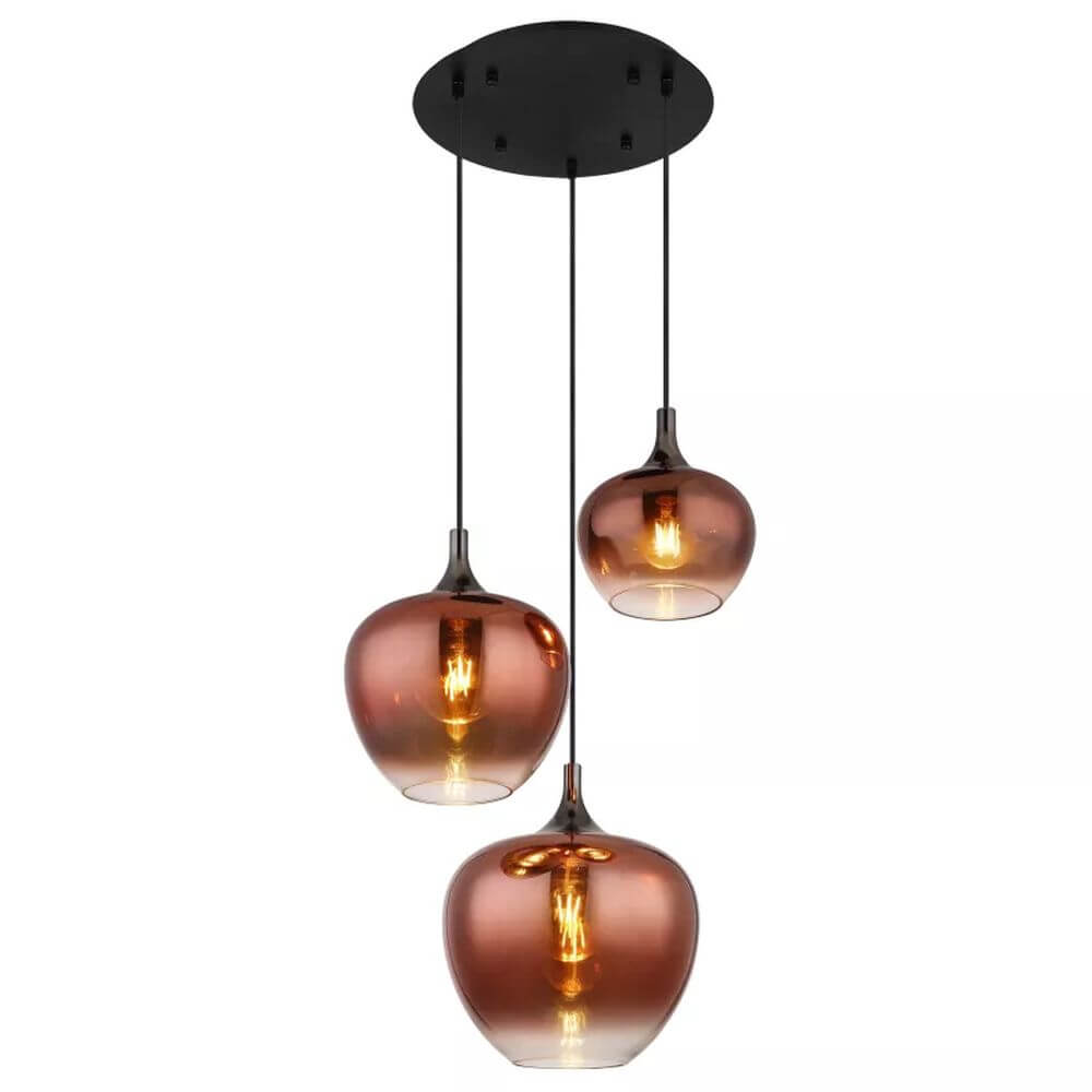 Globo Lighting Maxy Pendelleuchte 3x40 W schwarz 15548-3HG
