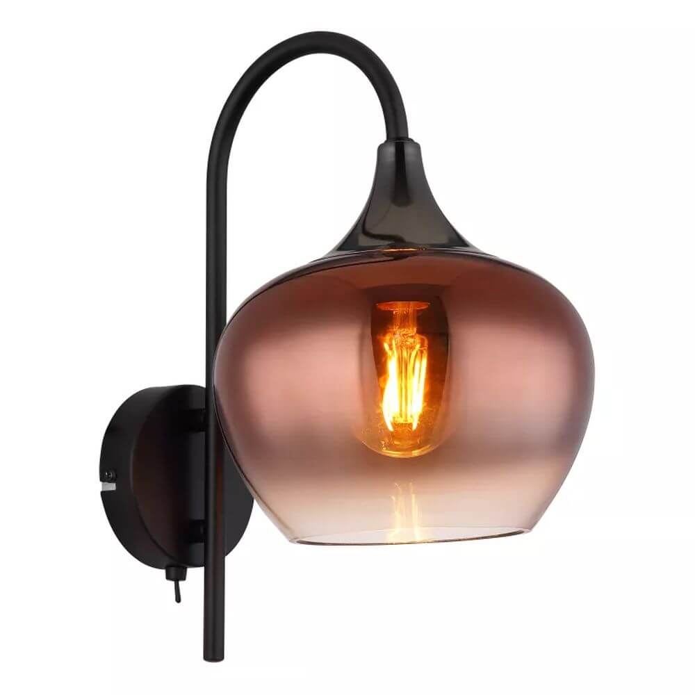 Globo Lighting Maxy Wandlampe 1x40 W schwarz 15548WG