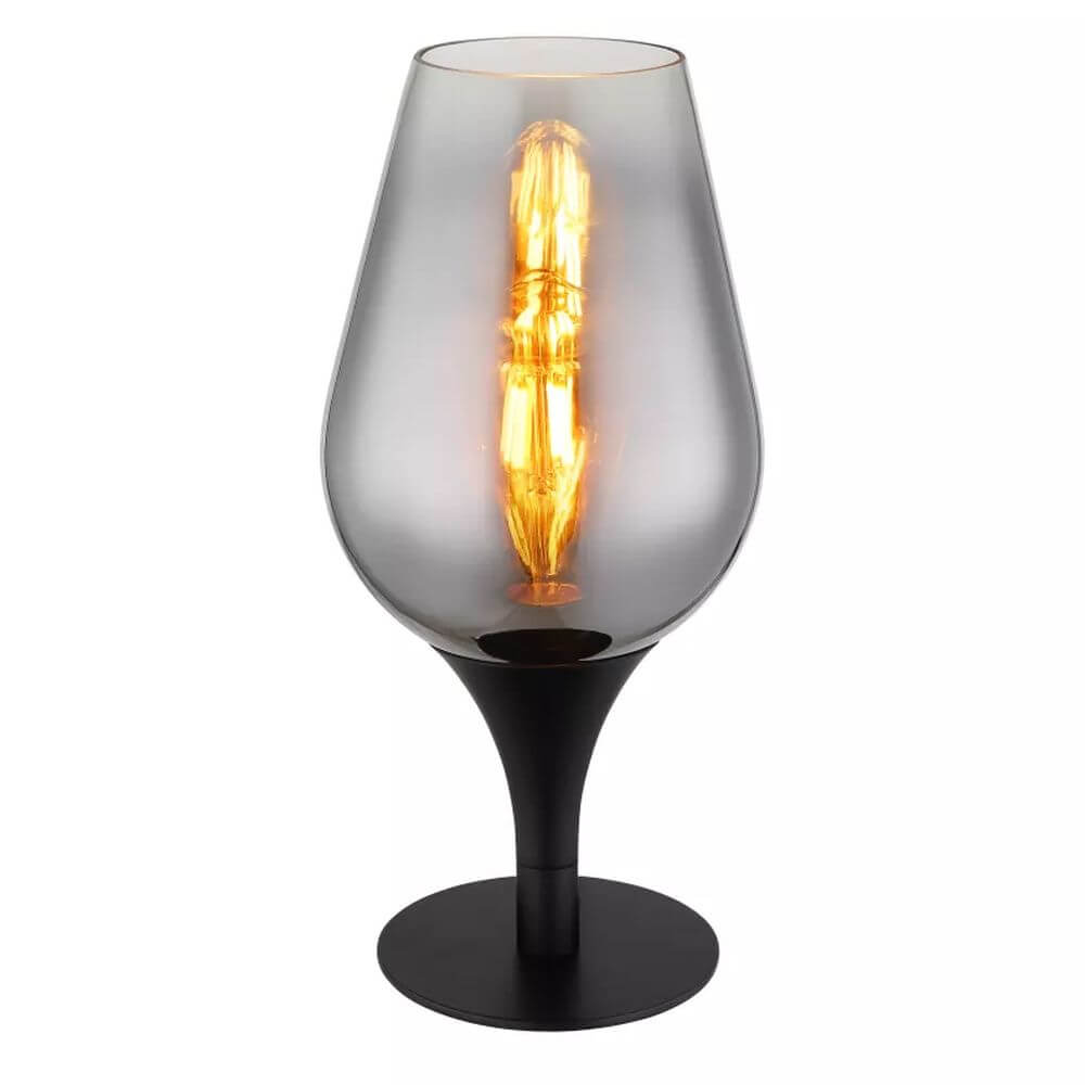 Globo Lighting Lavus Tischlampe 1x40 W schwarz-chrom 15552T3