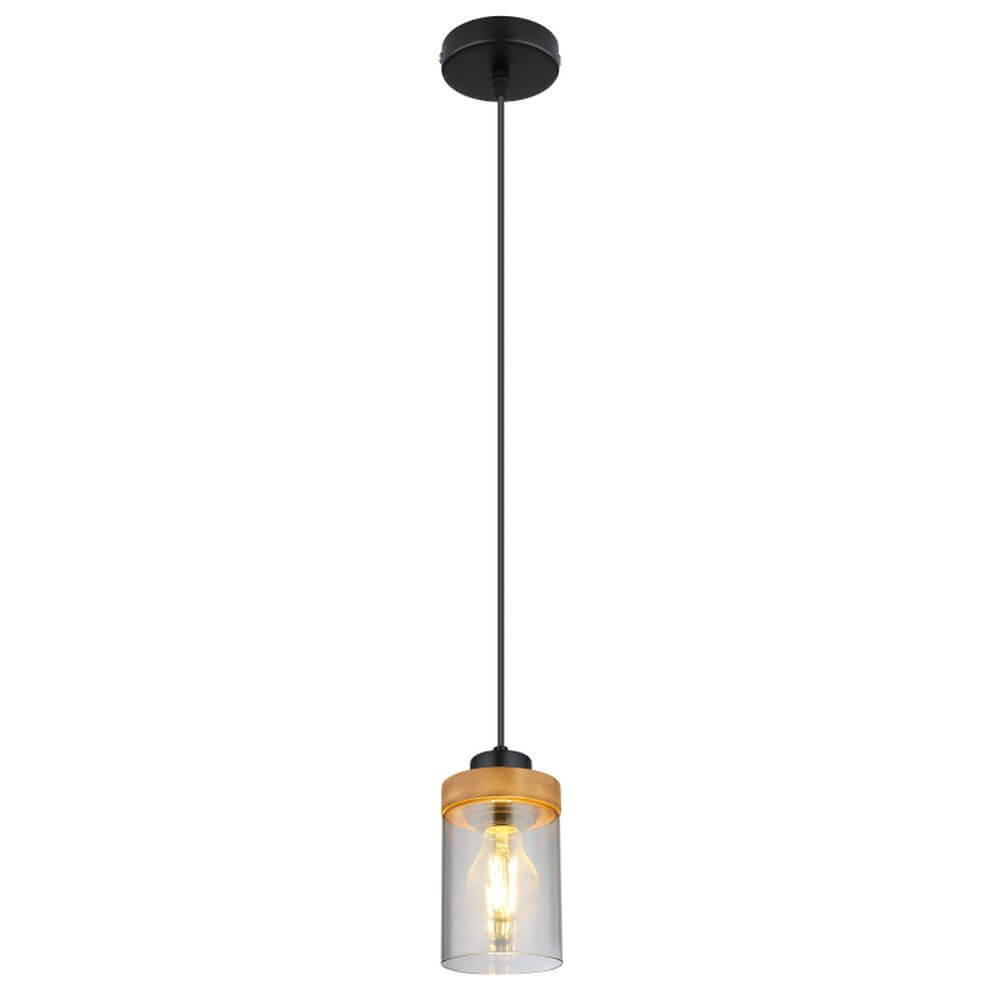 Globo Lighting Finca Pendelleuchte 1x40 W schwarz-verraucht 15557H