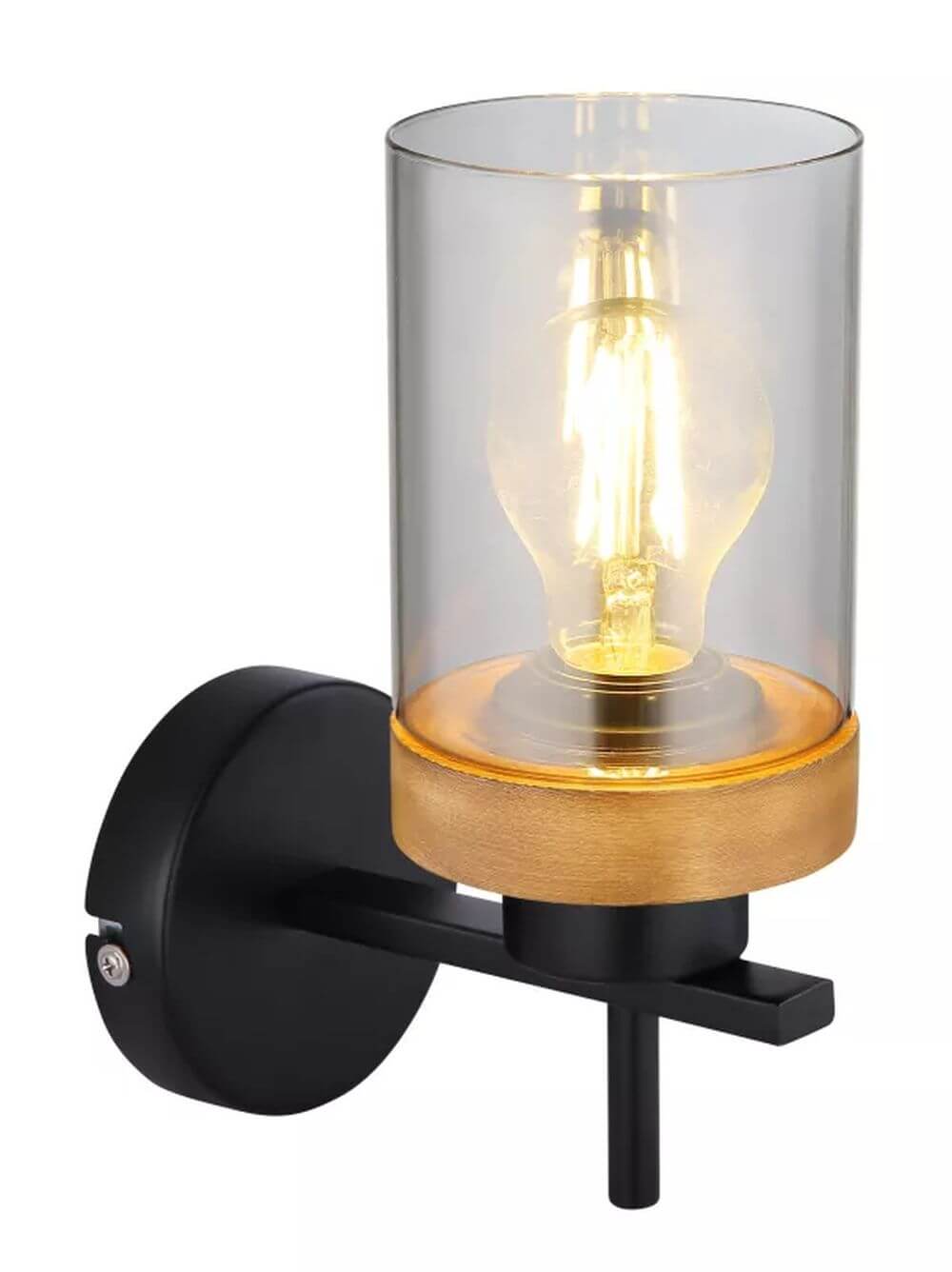 Globo Lighting Finca Wandlampe 1x40 W schwarz-verraucht 15557W