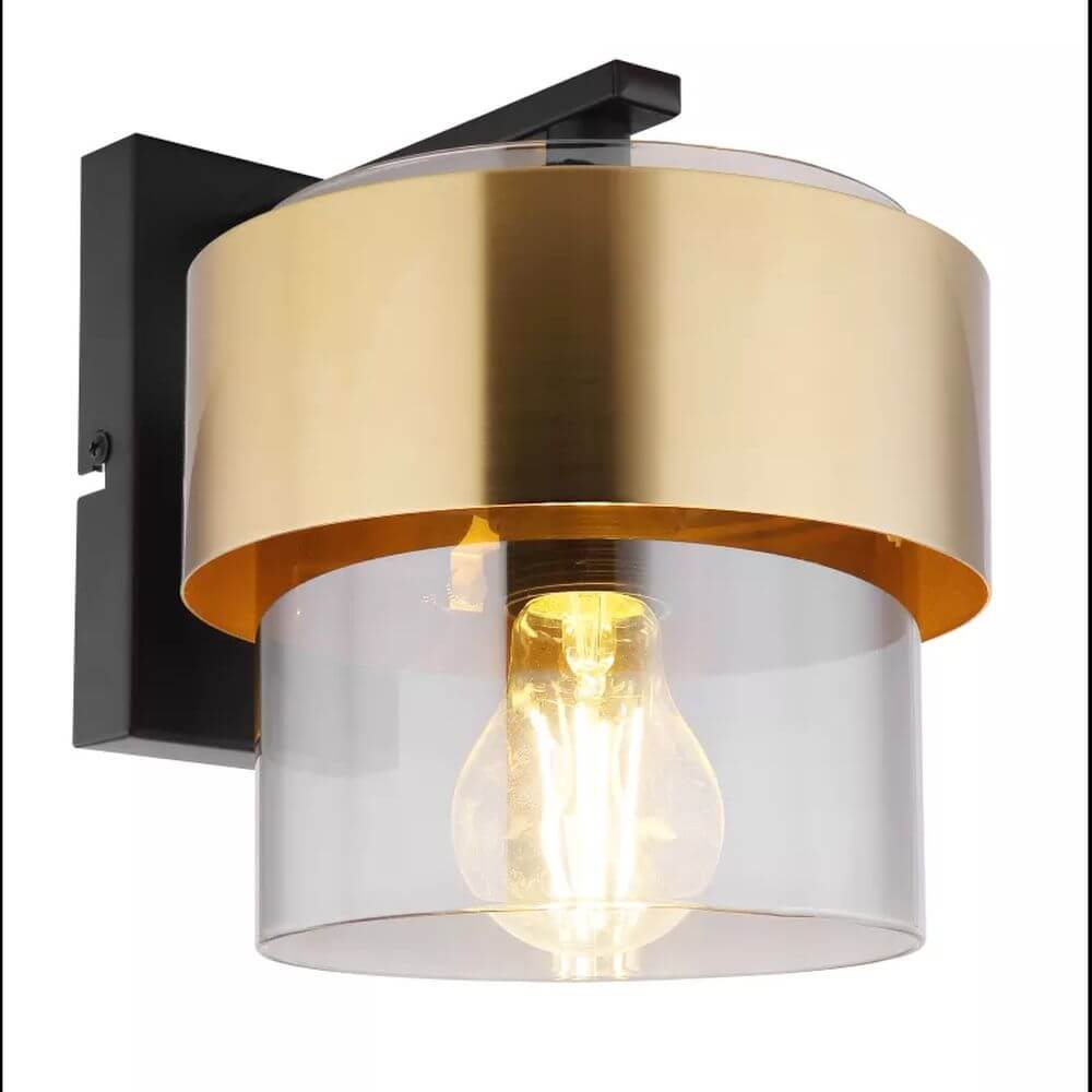 Globo Lighting Milley Wandleuchte 1x60 W schwarz-gold 15560W