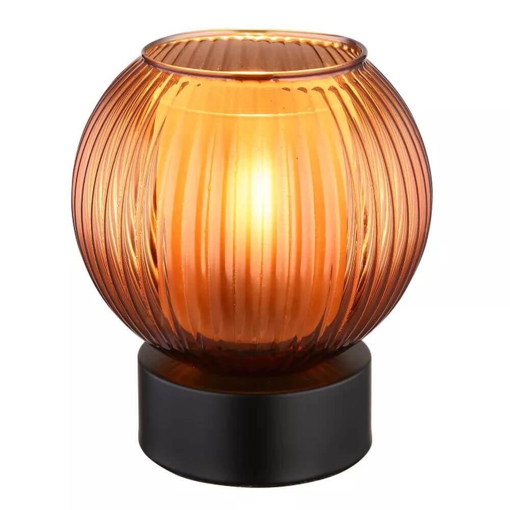 Globo Lighting Zumba Tischlampe 1x25 W schwarz-braun 15638TB
