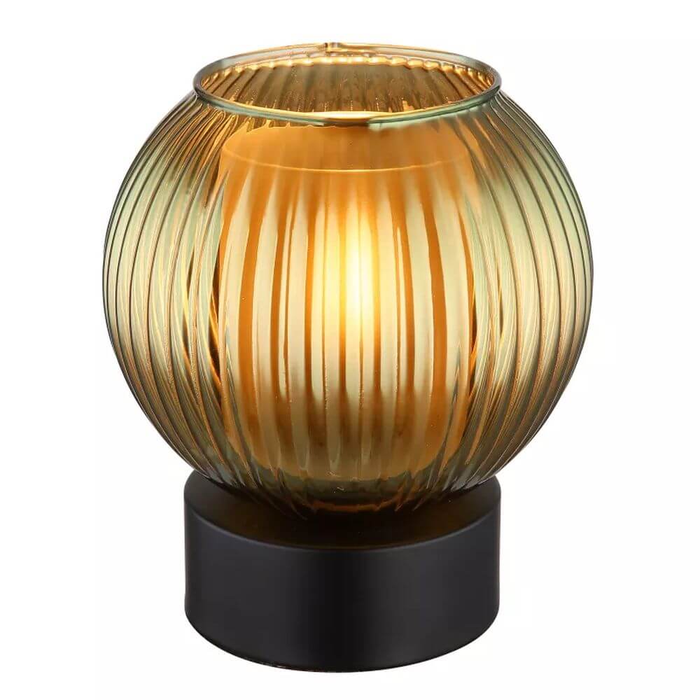 Globo Lighting Zumba Tischlampe 1x25 W schwarz-grün 15638TG