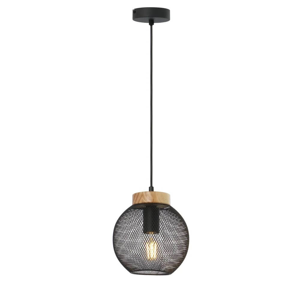 Globo Lighting Pablo Pendelleuchte 1x60 W schwarz 15663H