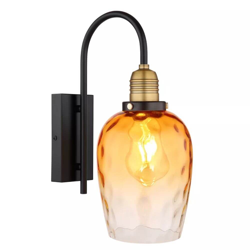 Globo Lighting Salvy Wandlampe 1x60 W schwarz-bernstein 15786W