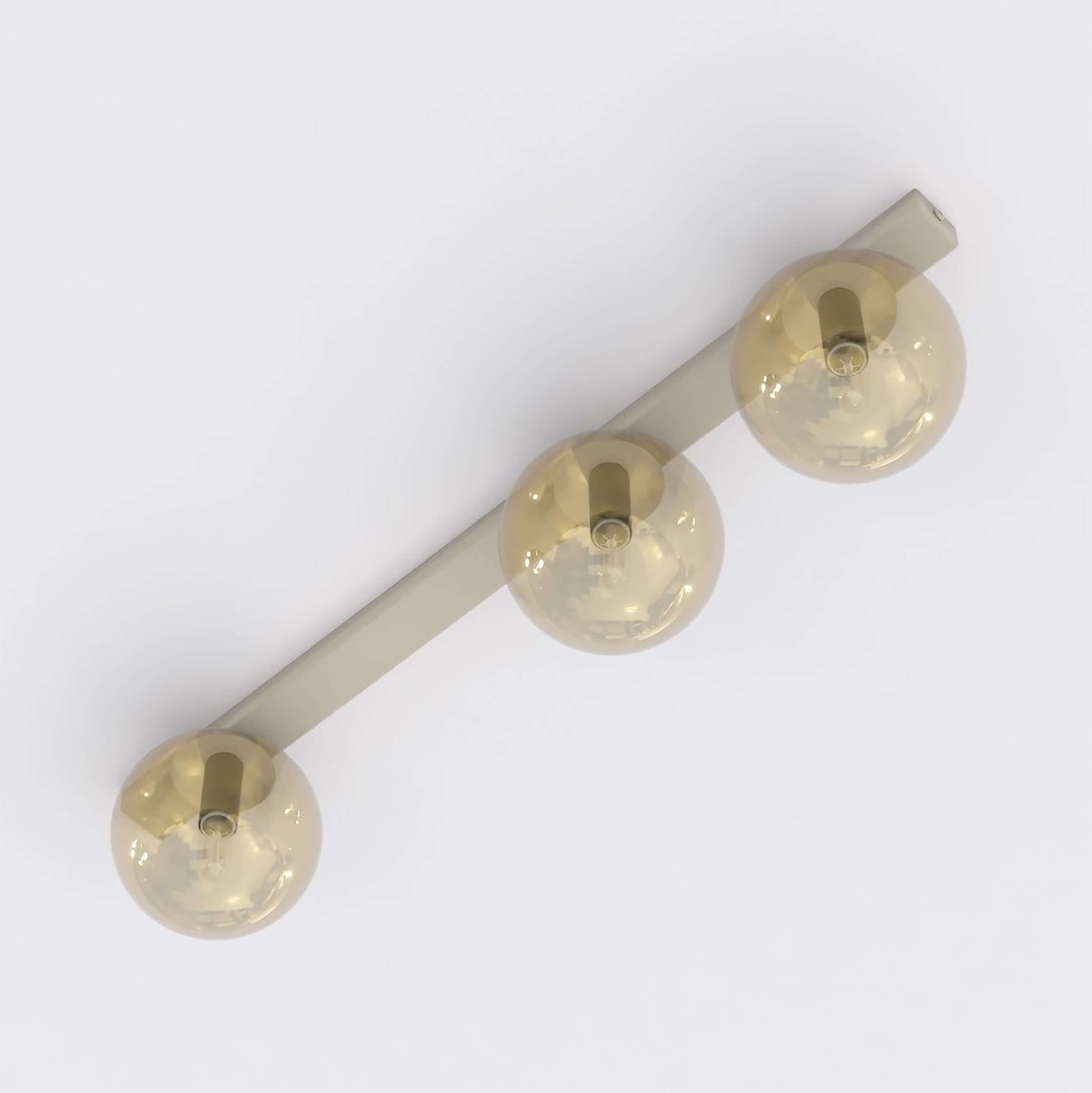 Emibig Fit Deckenlampe 3x10 W beige 1714/3