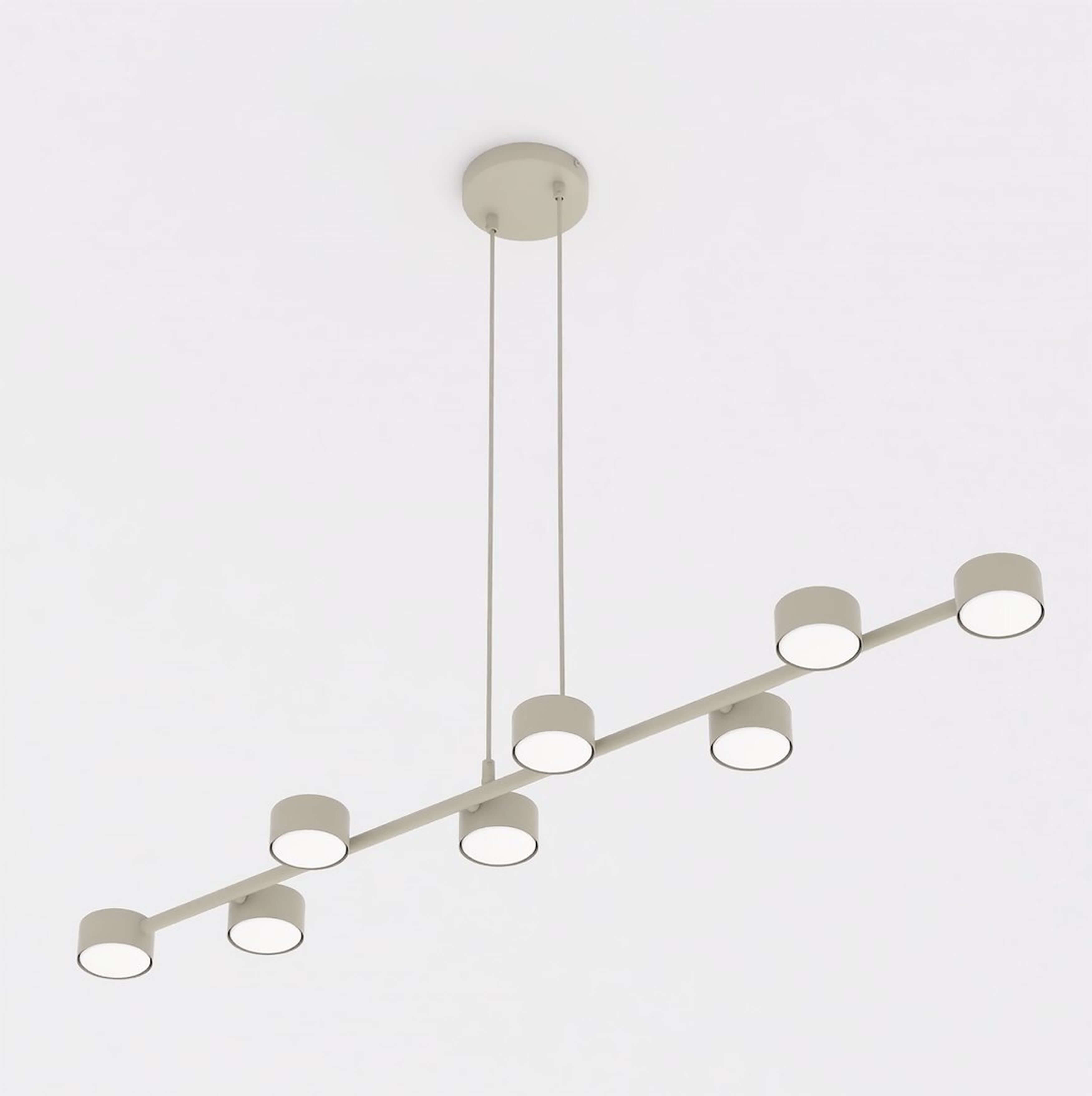 Emibig Megara Pendelleuchte x10 W beige 1707/8