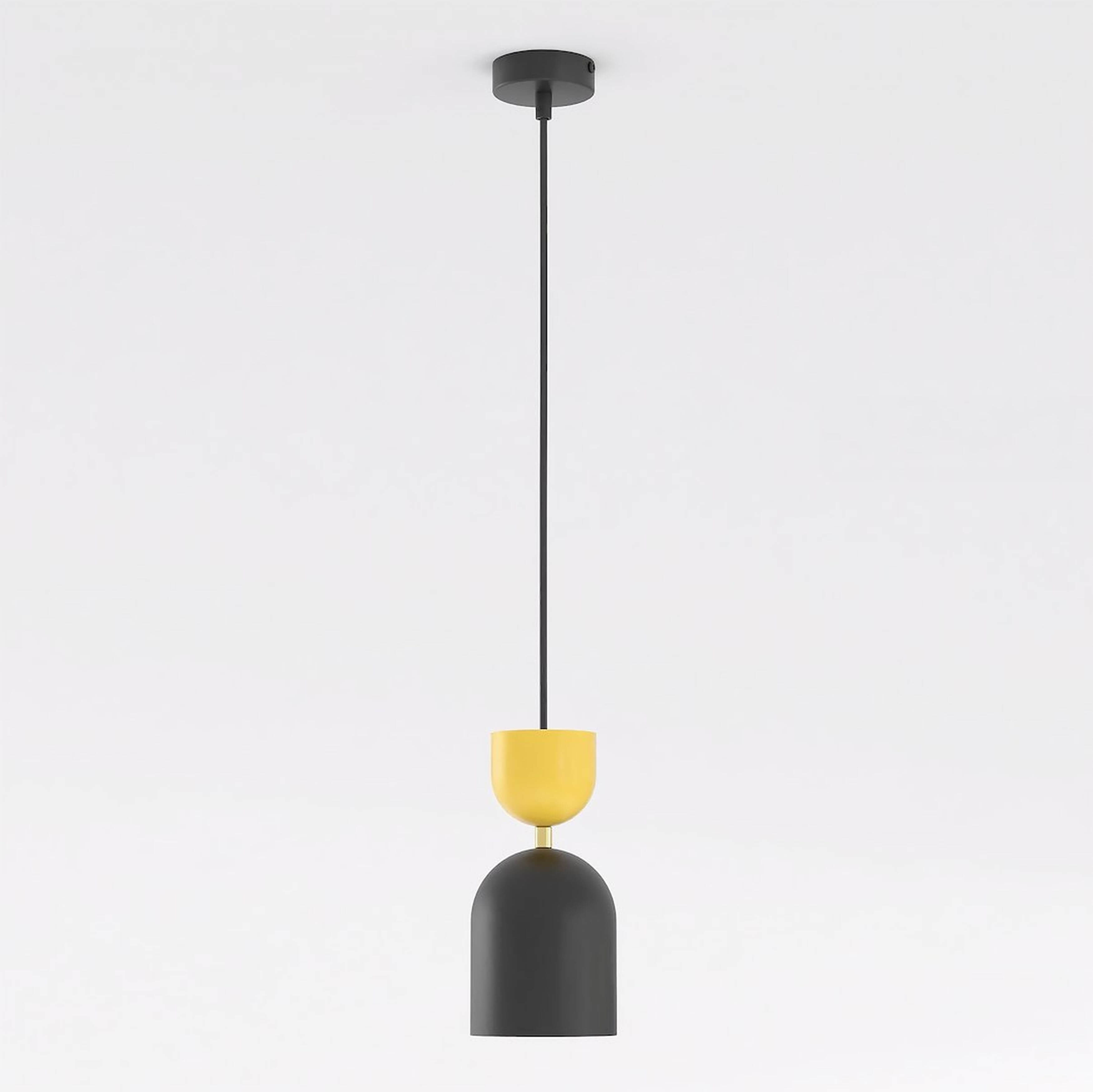 Emibig Gaudi Pendelleuchte 1x10 W schwarz-orange 1739/1
