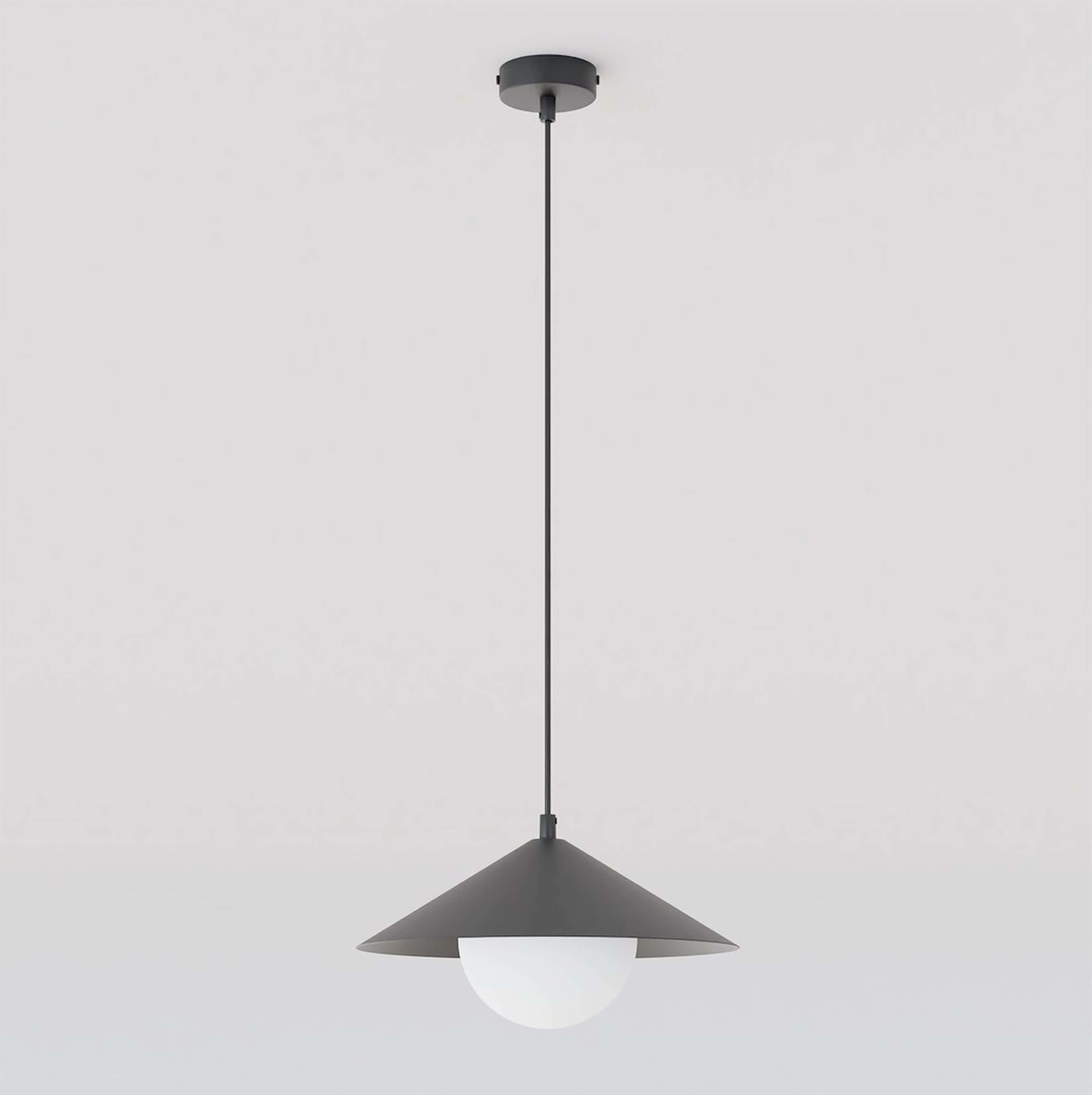 Emibig Mono Pendelleuchte 1x10 W schwarz-opal 1722/1S