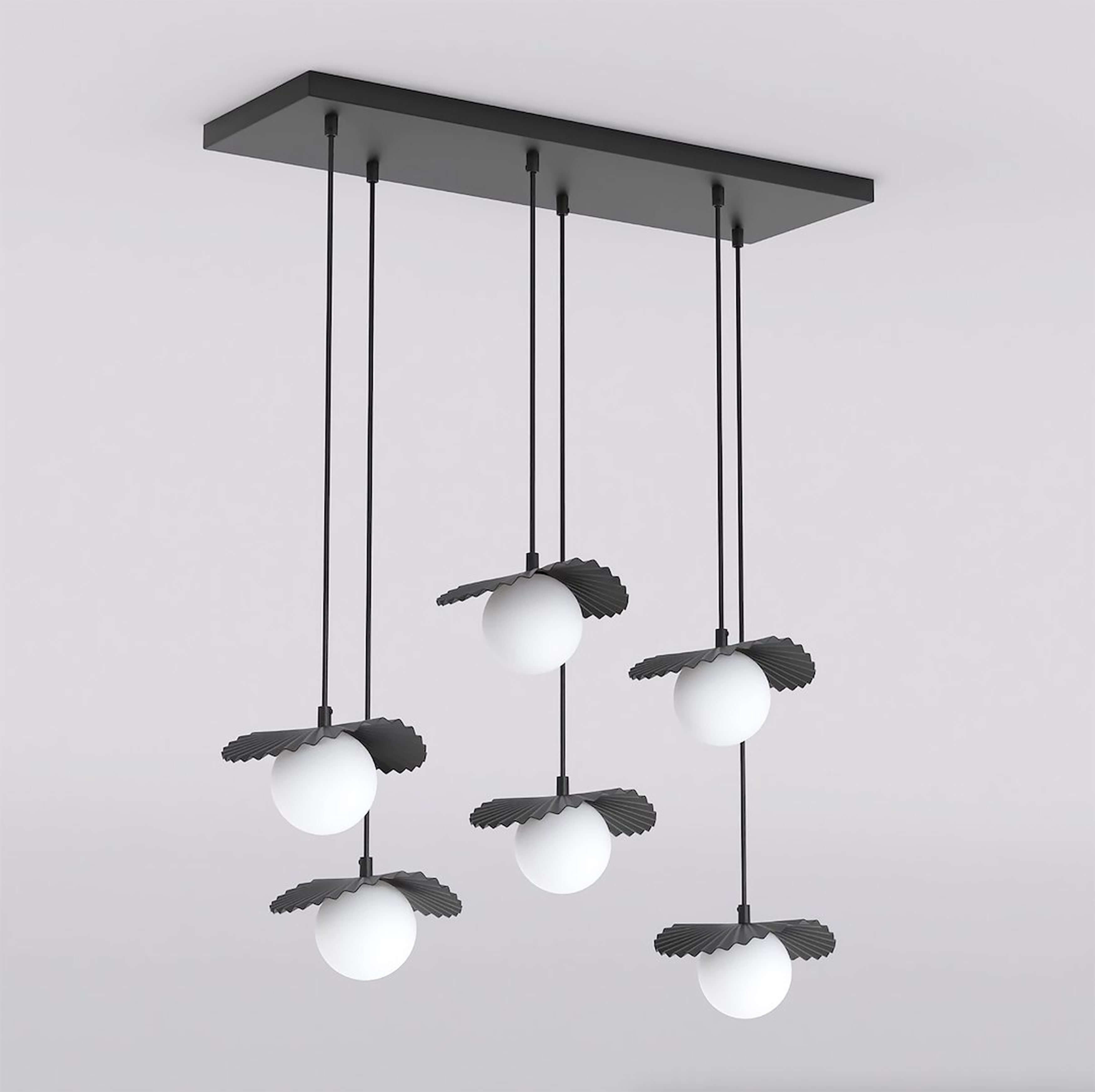 Emibig Flora Pendelleuchte 6x8 W opal 1758/6