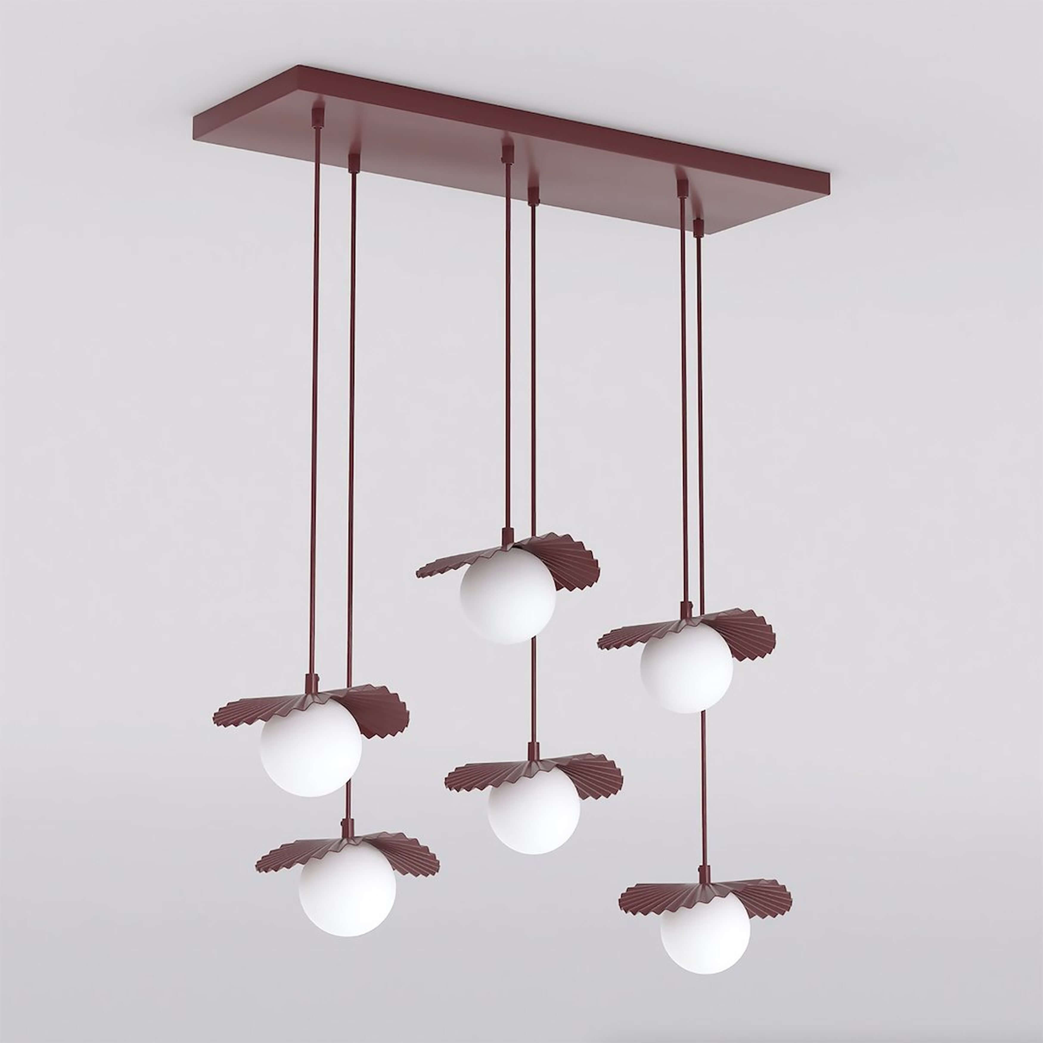 Emibig Flora Pendelleuchte 6x8 W opal 1761/6