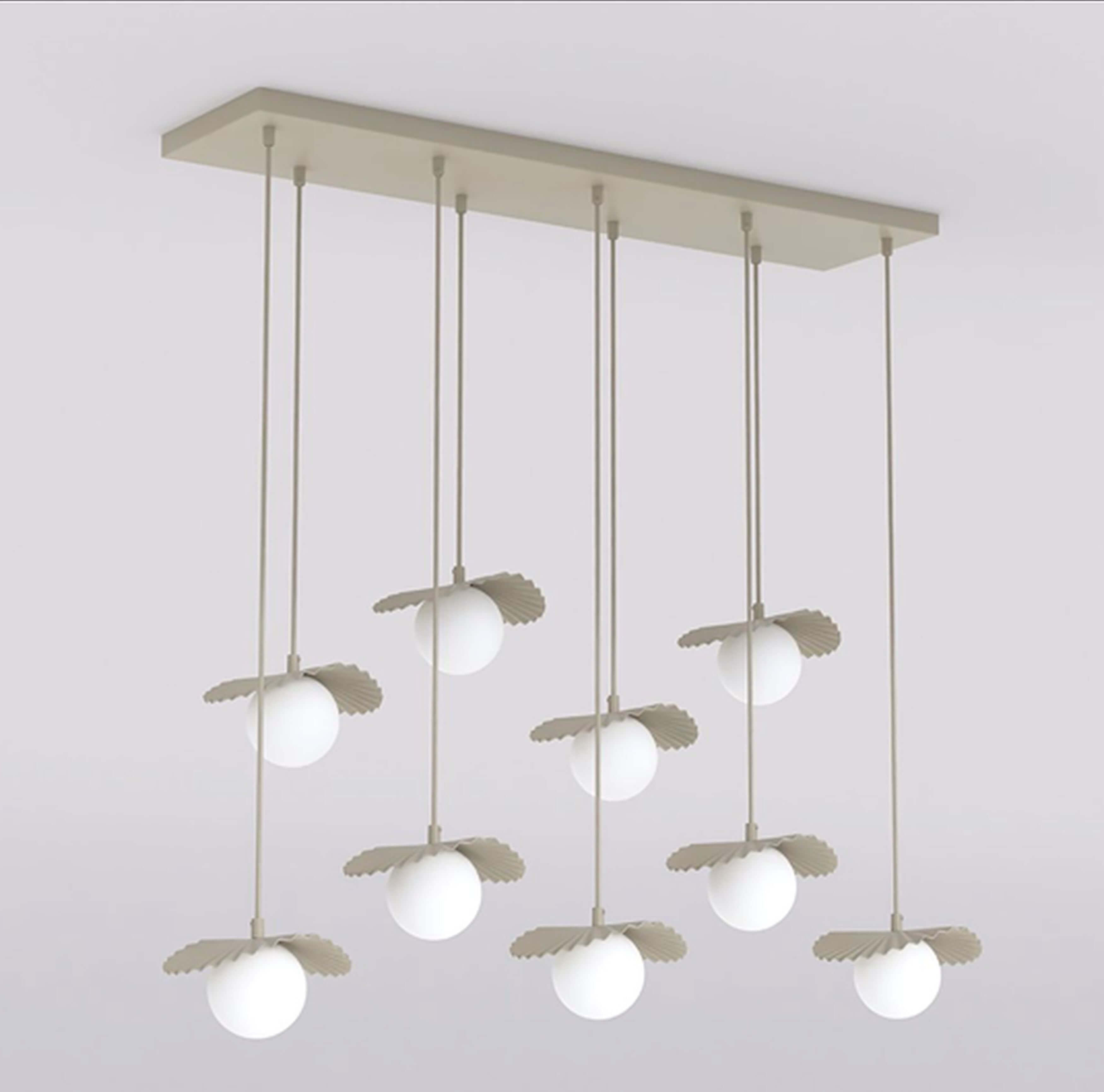Emibig Flora Pendelleuchte x8 W opal 1760/9
